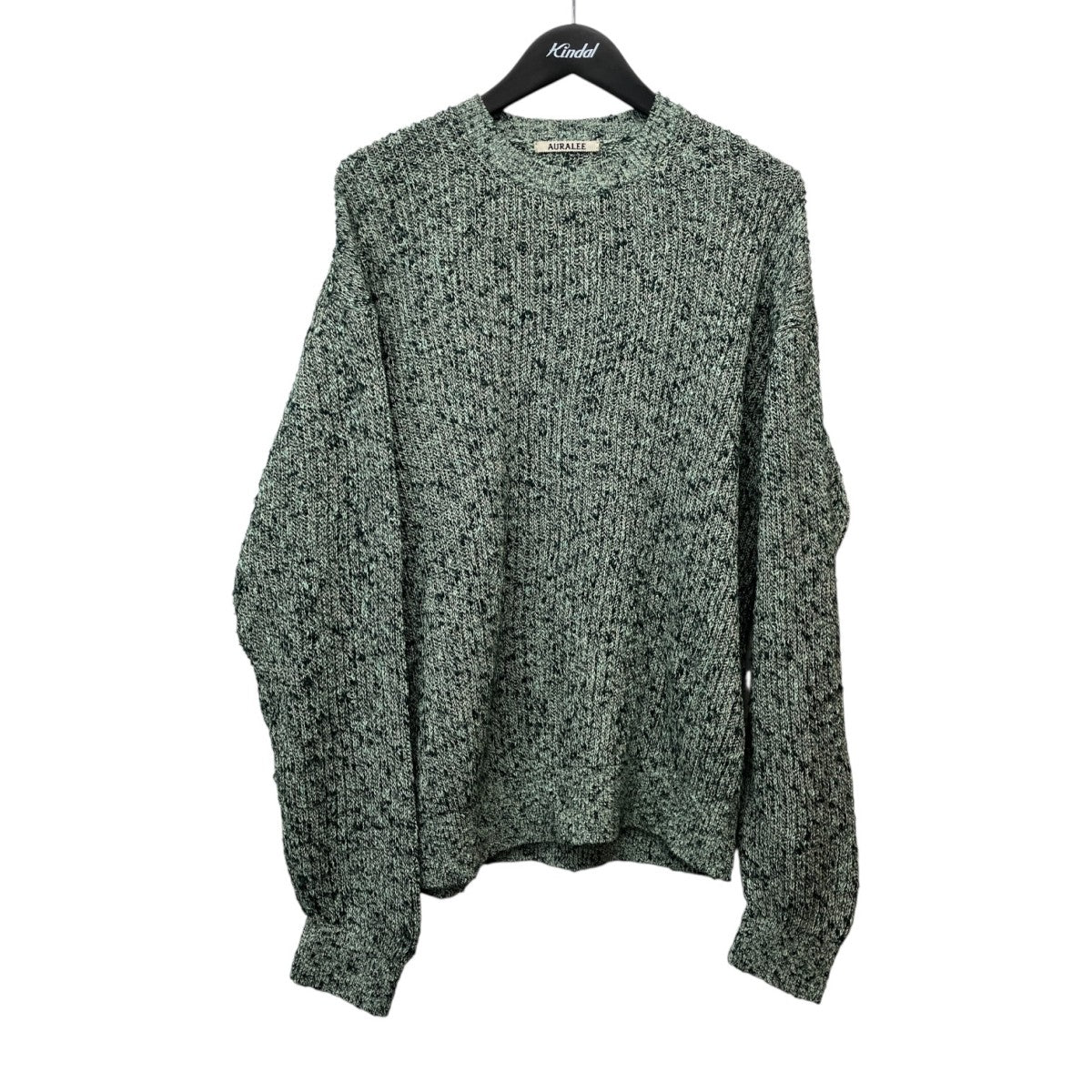 AURALEE(オーラリー) 23SSCOTTON SLUB MIX TOP YARN RIB KNIT P O