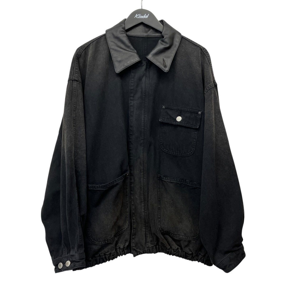 26SSSULFUR DYED OXFORD VINTAGE JACKETオックスフォート?ジップアップジャケットST.1387