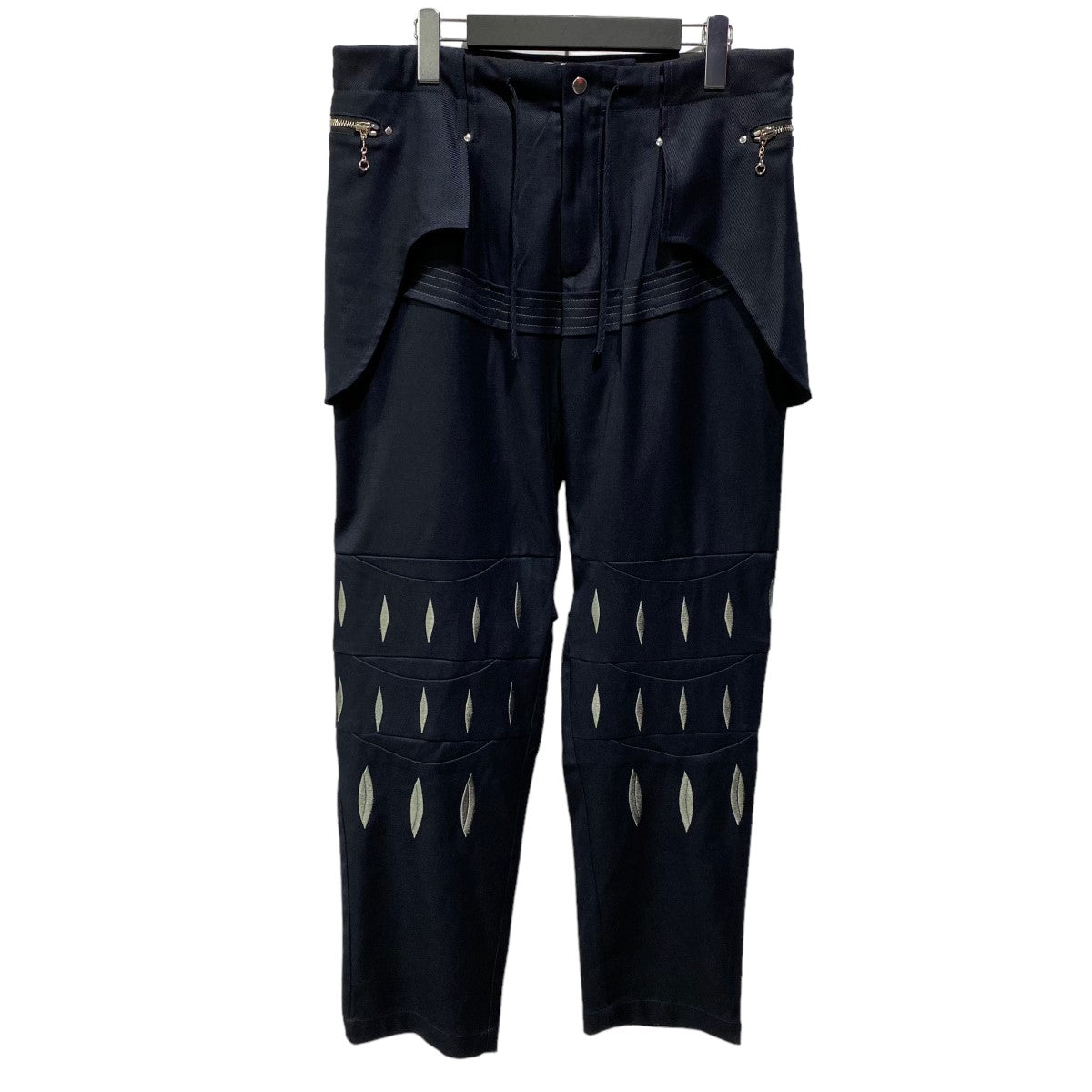 Kiko Kostadinov(キココスタディノフ) SIROKKO ARCADIA EMBROIDERED TROUSER デザインパンツ  00102021 ネイビー サイズ 13｜【公式】カインドオルオンライン ブランド古着・中古通販【kindal】