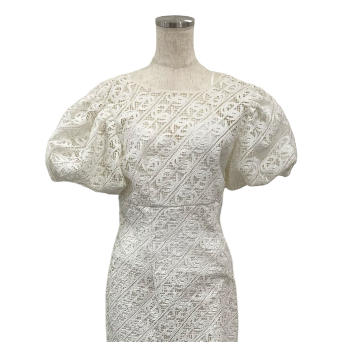 es monogram lace ロングワンピース