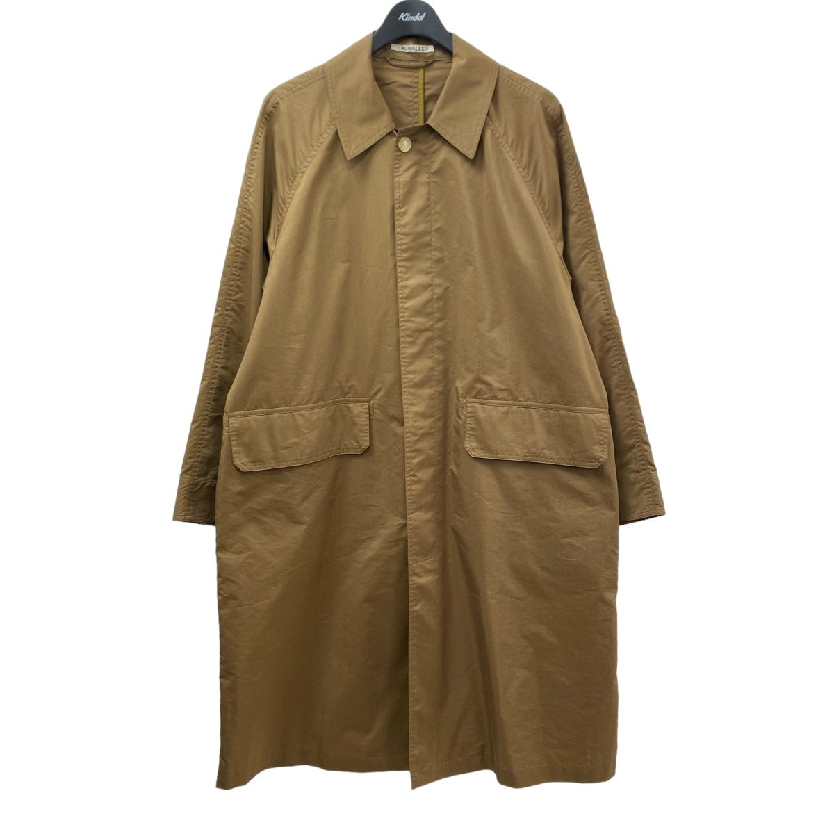 AURALEE(オーラリー) LIGHT FINX POLYESTER SOUTIEN COLLAR COAT ステンカラーコート A9SC01PW  ブラウン サイズ 3｜【公式】カインドオルオンライン ブランド古着・中古通販【kindal】