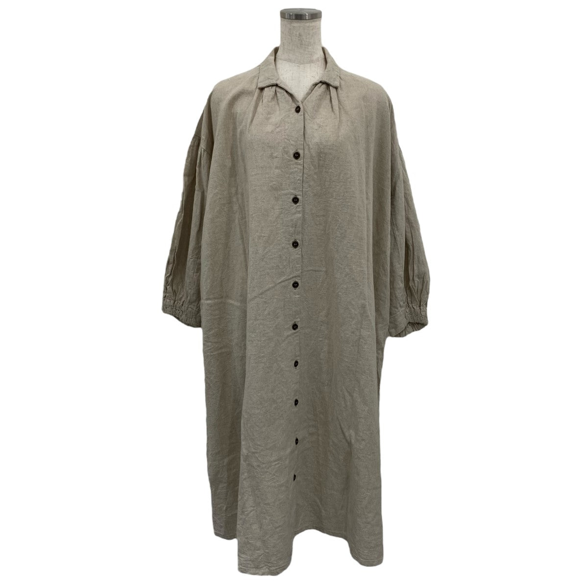 nest Robe(ネストローブ) 20AW ラミーリネン起毛パフスリーブワンピース 01204-1063 ベージュ サイズ  Free｜【公式】カインドオルオンライン ブランド古着・中古通販【kindal】