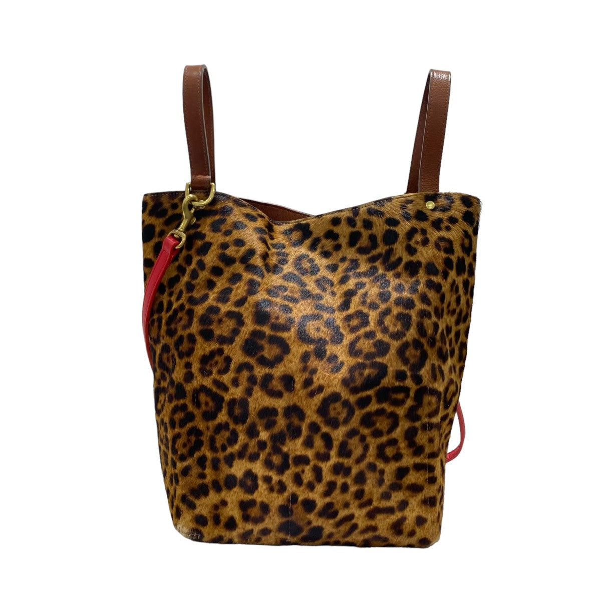 BAGSINPROGRESS(バッグスインプログレス) BIGレオパードハラコバッグ