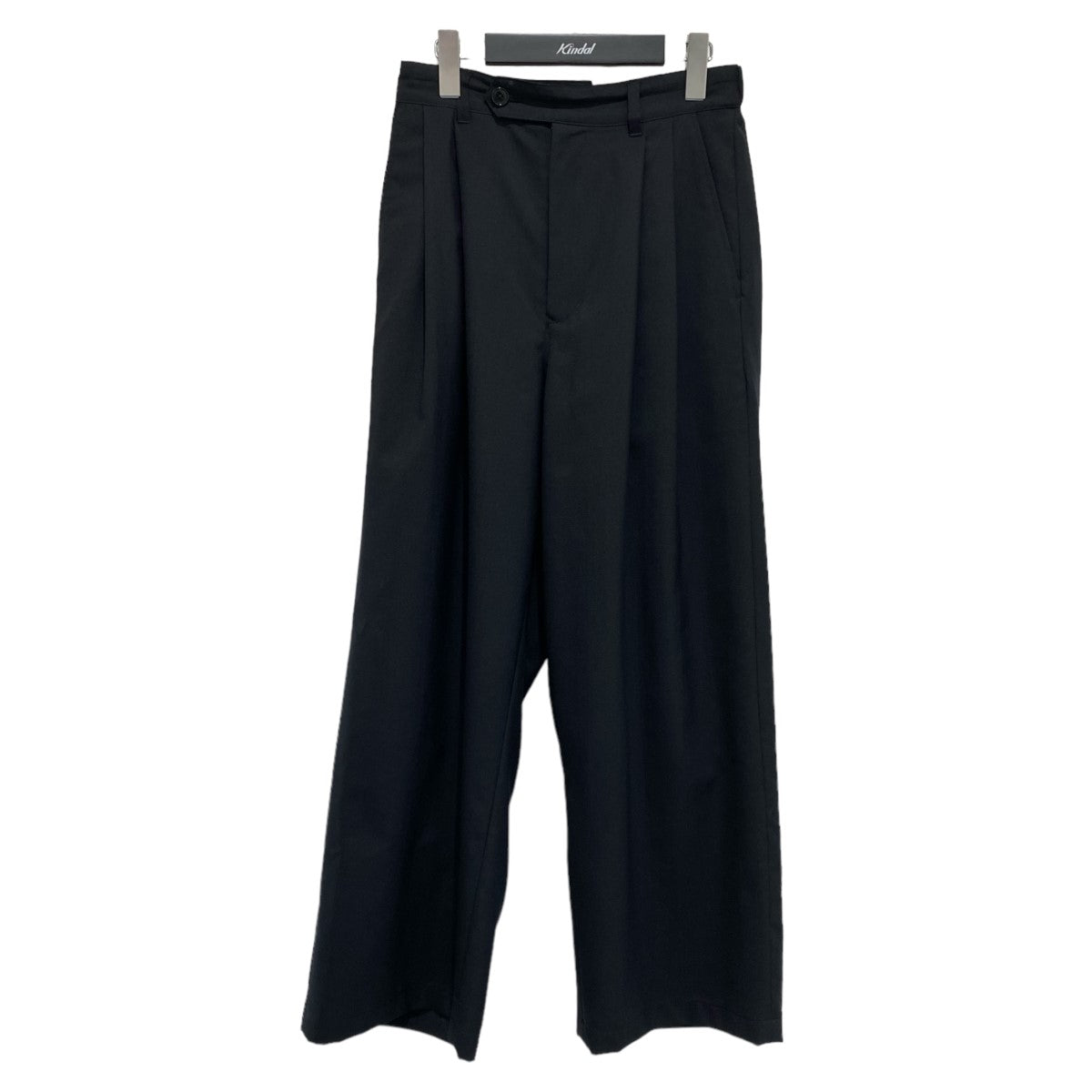 juha(ユハ) 24SS Tropical Cloth Wide Pants 1090804 ブラック サイズ 14｜【公式】カインドオルオンライン  ブランド古着・中古通販【kindal】