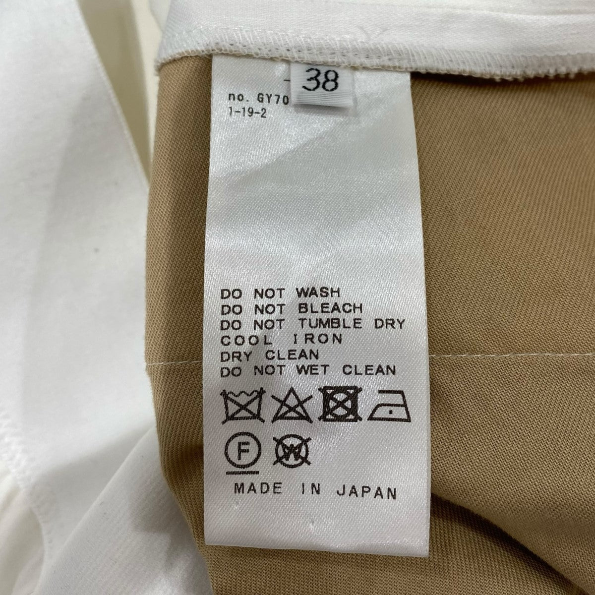 stretch twill2 タックパンツ22030500430010