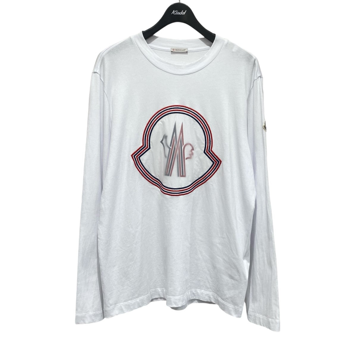 MONCLER(モンクレール) T-SHIRT MANICA LUNGA ロンT H10918D00005 ホワイト サイズ  M｜【公式】カインドオルオンライン ブランド古着・中古通販【kindal】