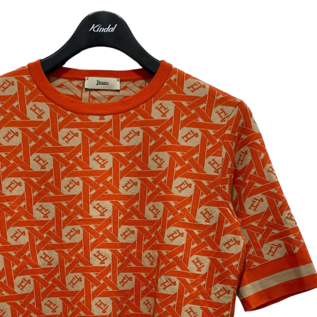 総柄MONOGRAM JACQUARD T-SHIRT