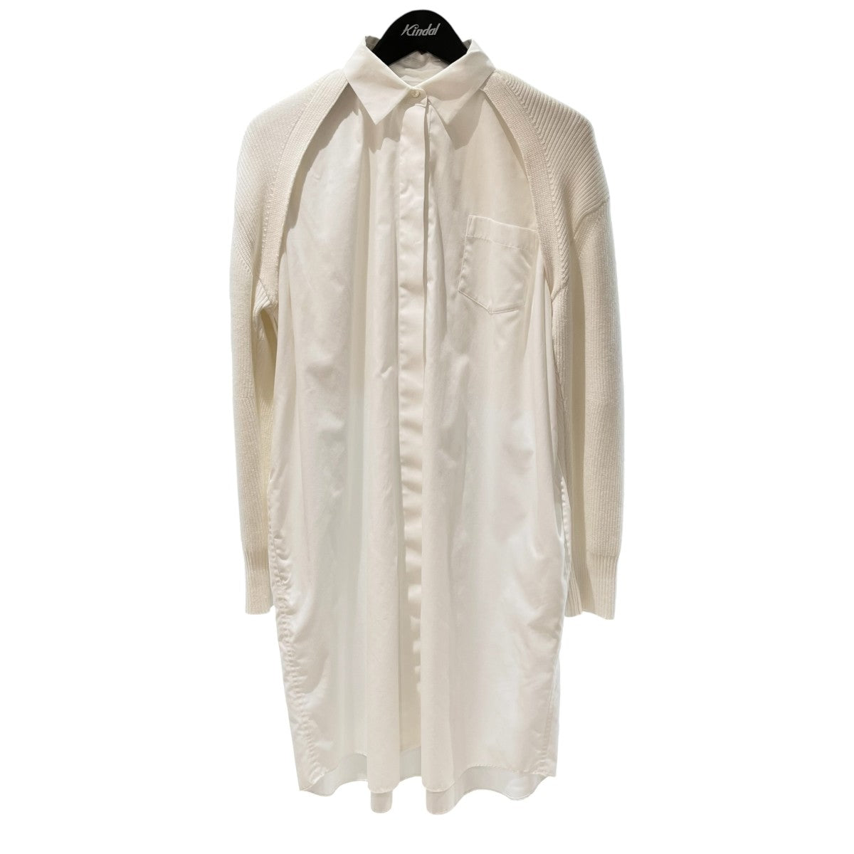 sacai(サカイ) レイヤードニットシャツワンピース23-06531 23-06531