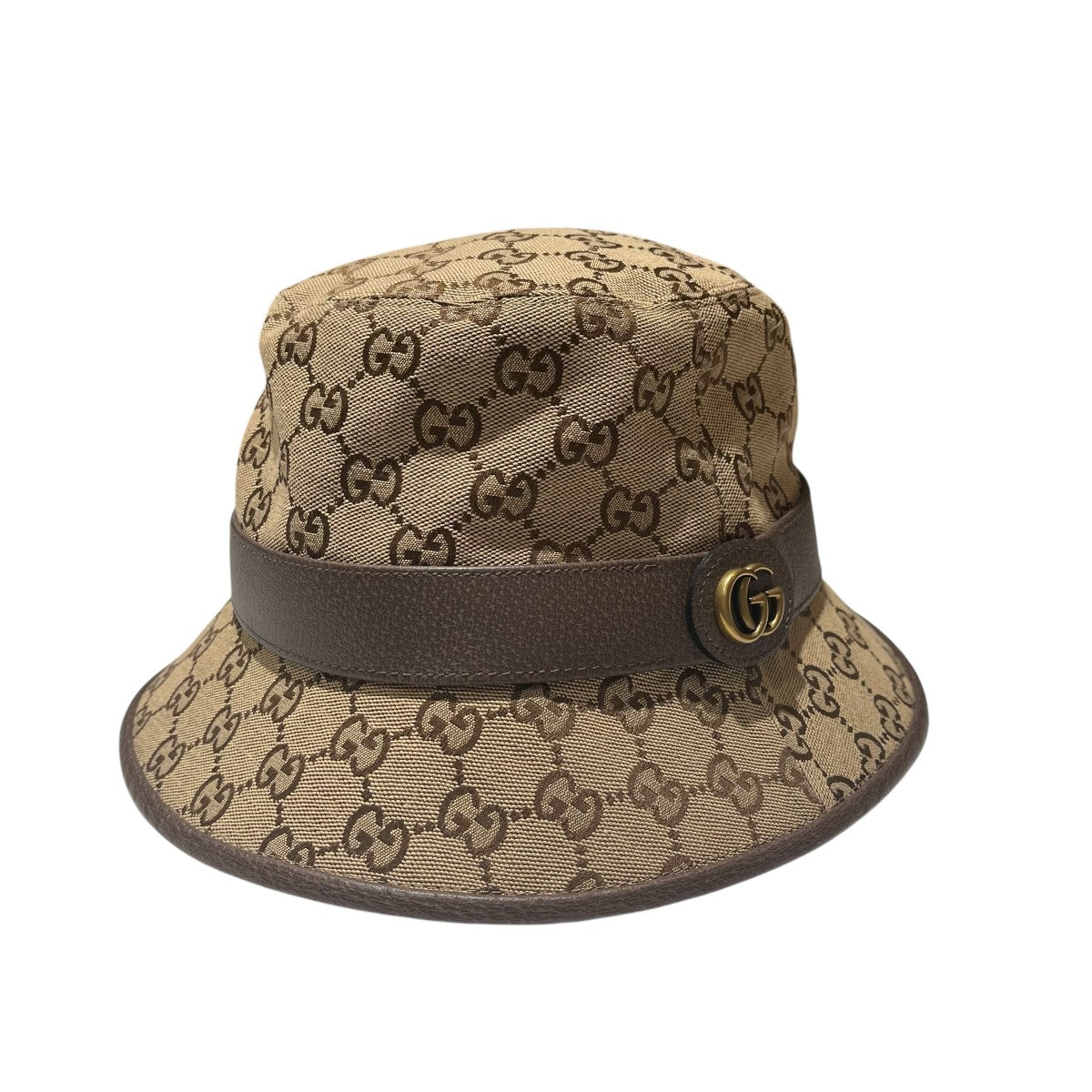 三賢人グシュナサフ　3枚 GUCCI(グッチ) 576587GGキャンバス フェドラハット ベージュ