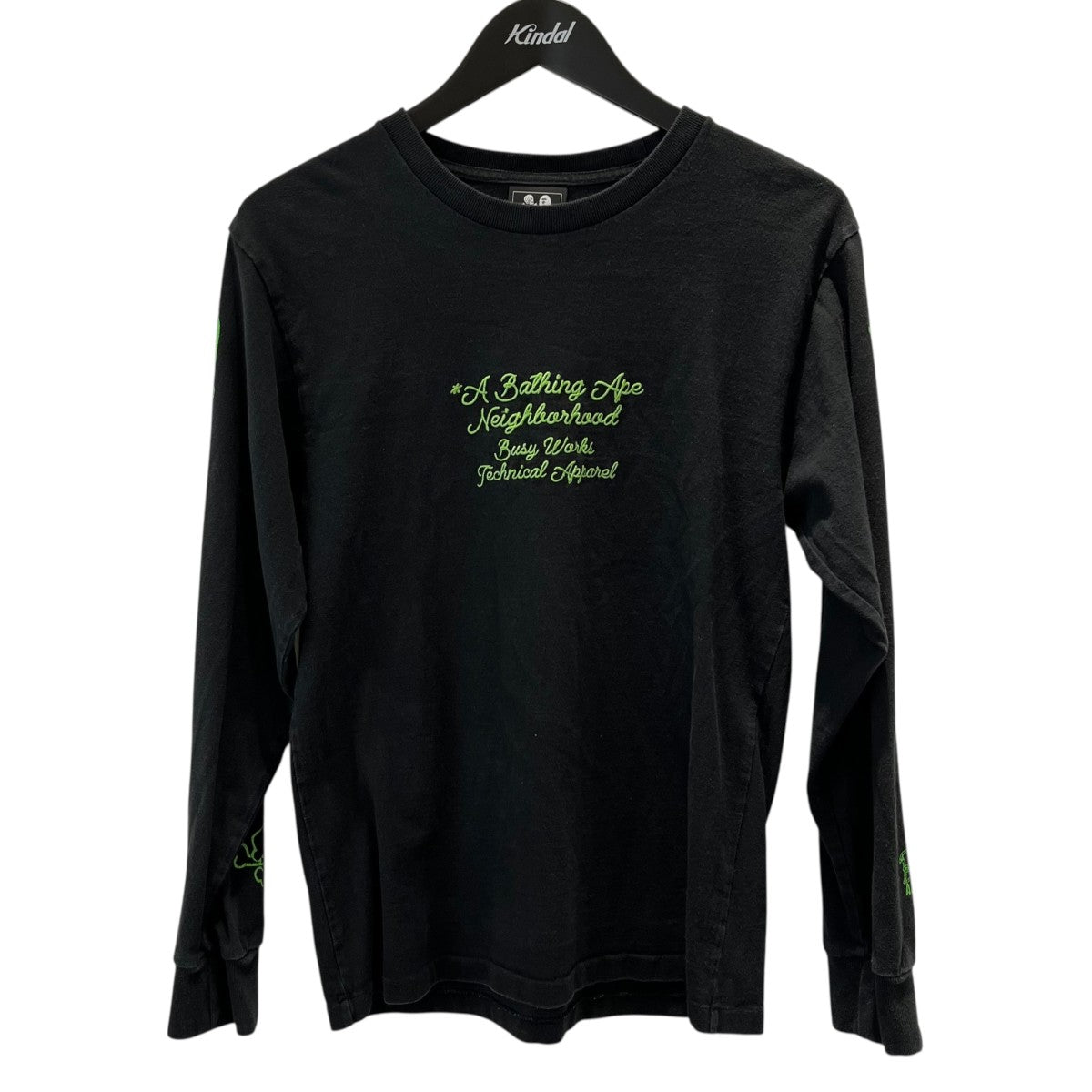 A BATHING APE クルーネックトレーナー XSサイズ オリーブ nm1763-03_1.jpg