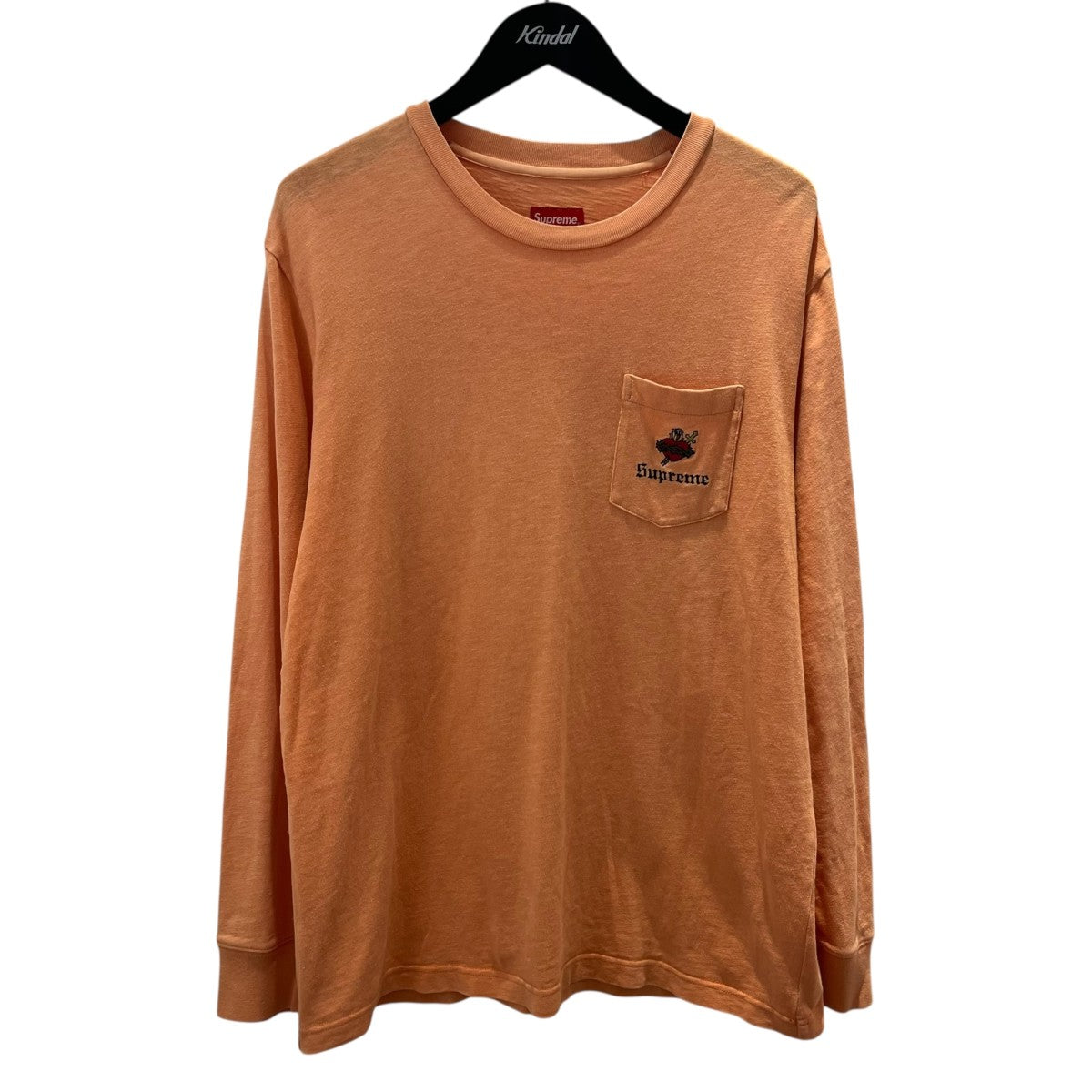 Supreme ワンポイント刺繍ロングカットソー 古着・中古-1枚目のアイテム画像