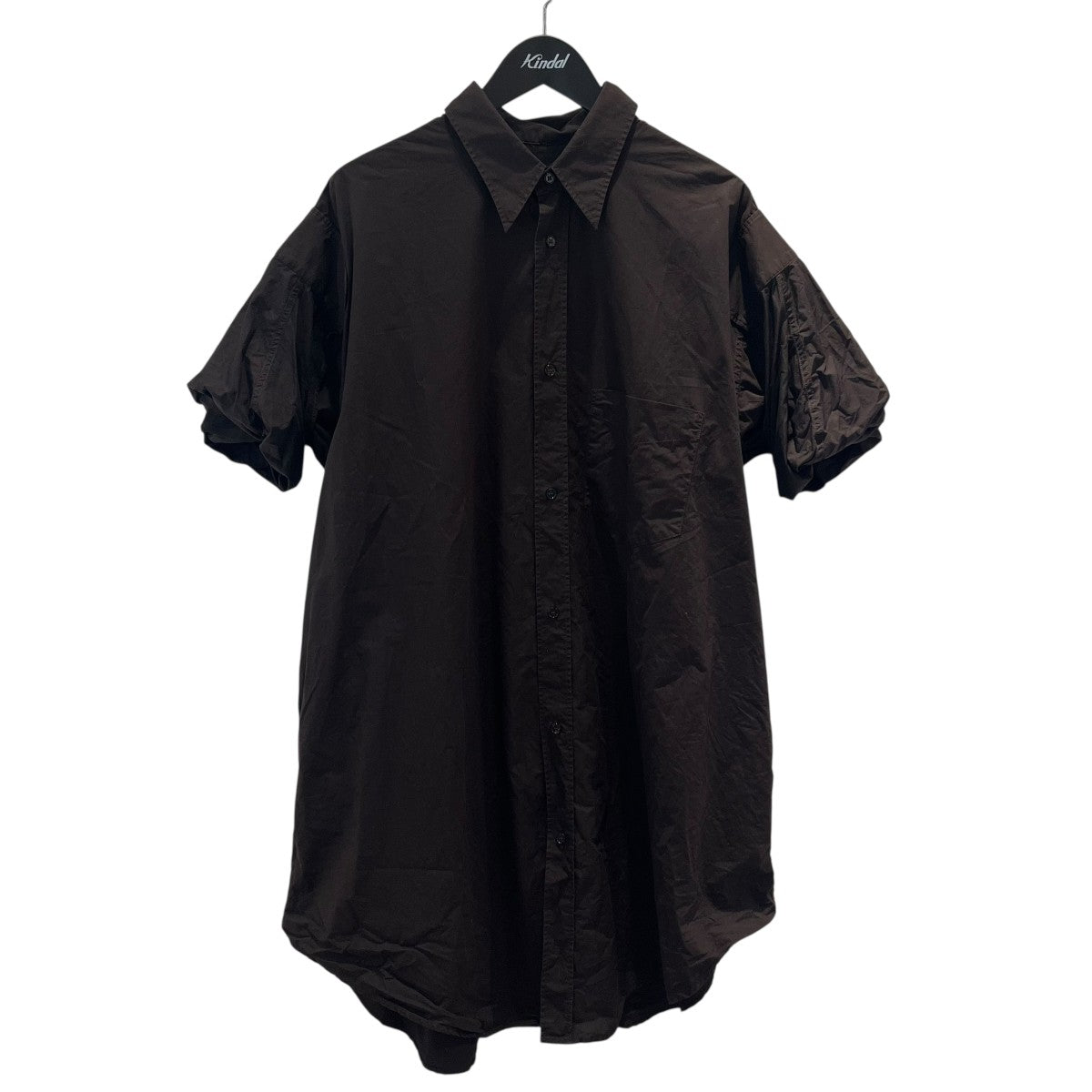 新品 マルタンマルジェラ ワンピース レイヤード かぎ編み レーヨン キャミ　黒 Maison Margiela｜レイヤードシャツワンピース
