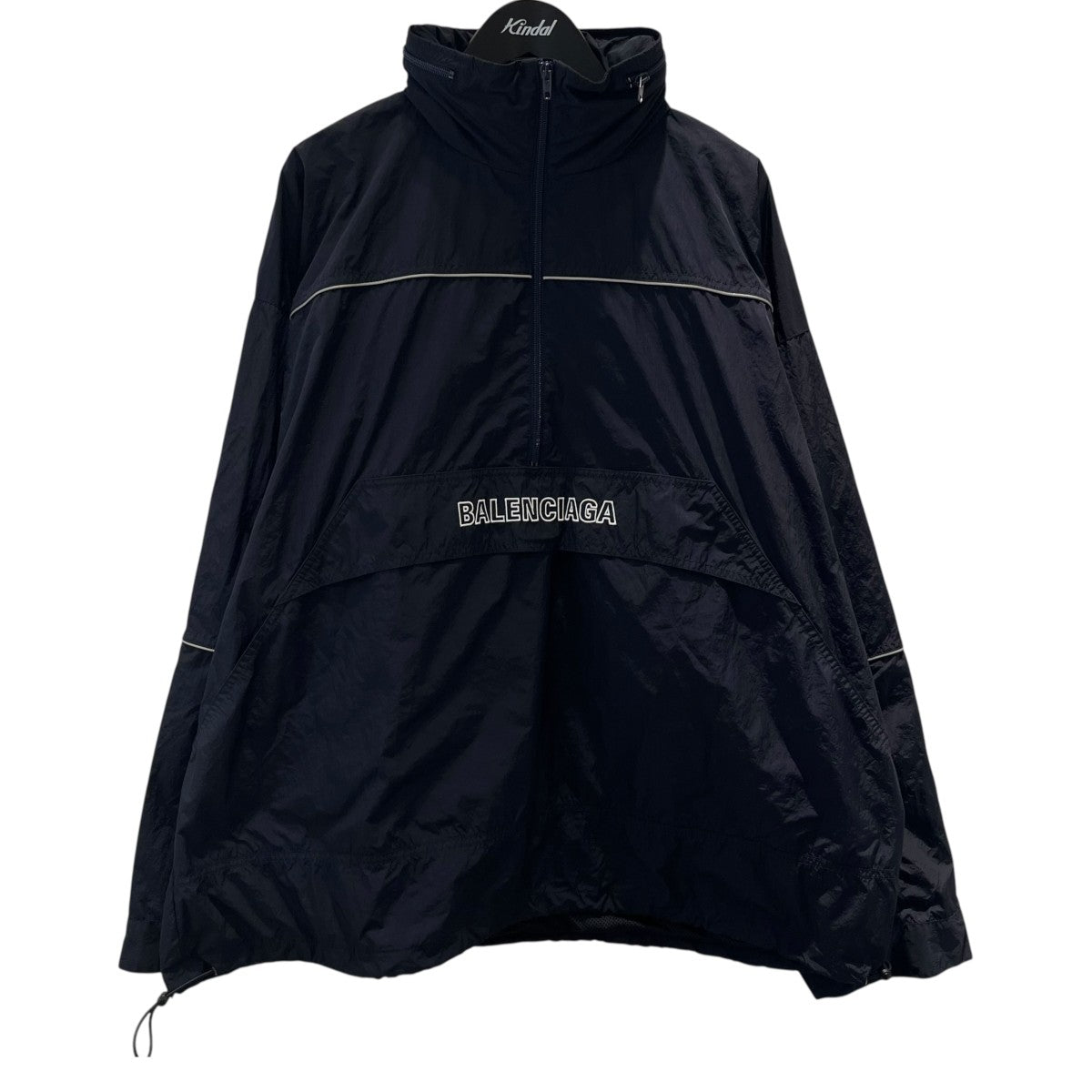 BALENCIAGA(バレンシアガ) ロゴ刺繍ハーフジップジャケット
