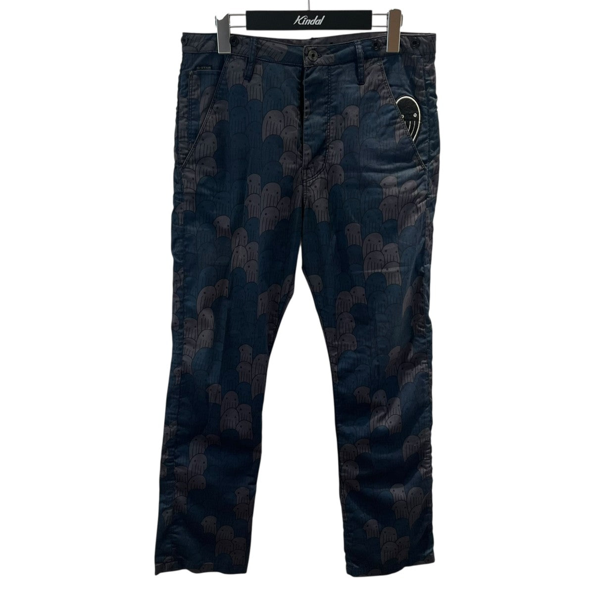 G-STAR RAW(ジースター・ロウ) FOR THE OCEANS総柄パンツ グレー