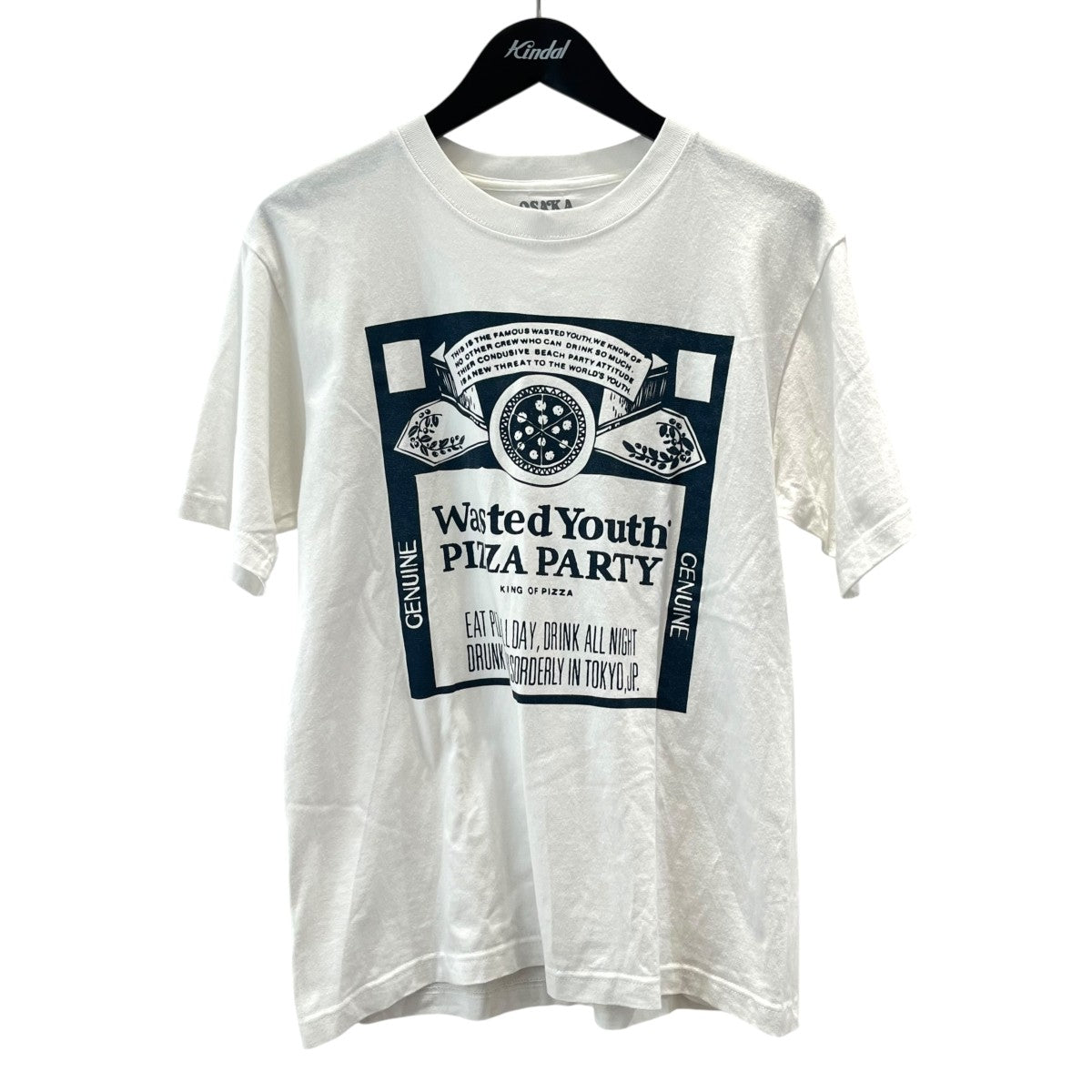 ひ*ろ様 ASKA 名古屋 COMTEC PORTBASE 会場限定Tシャツ X VERDY×BASE OSAKA STYLE PIZZA PARTY半袖Tシャツ ホワイト