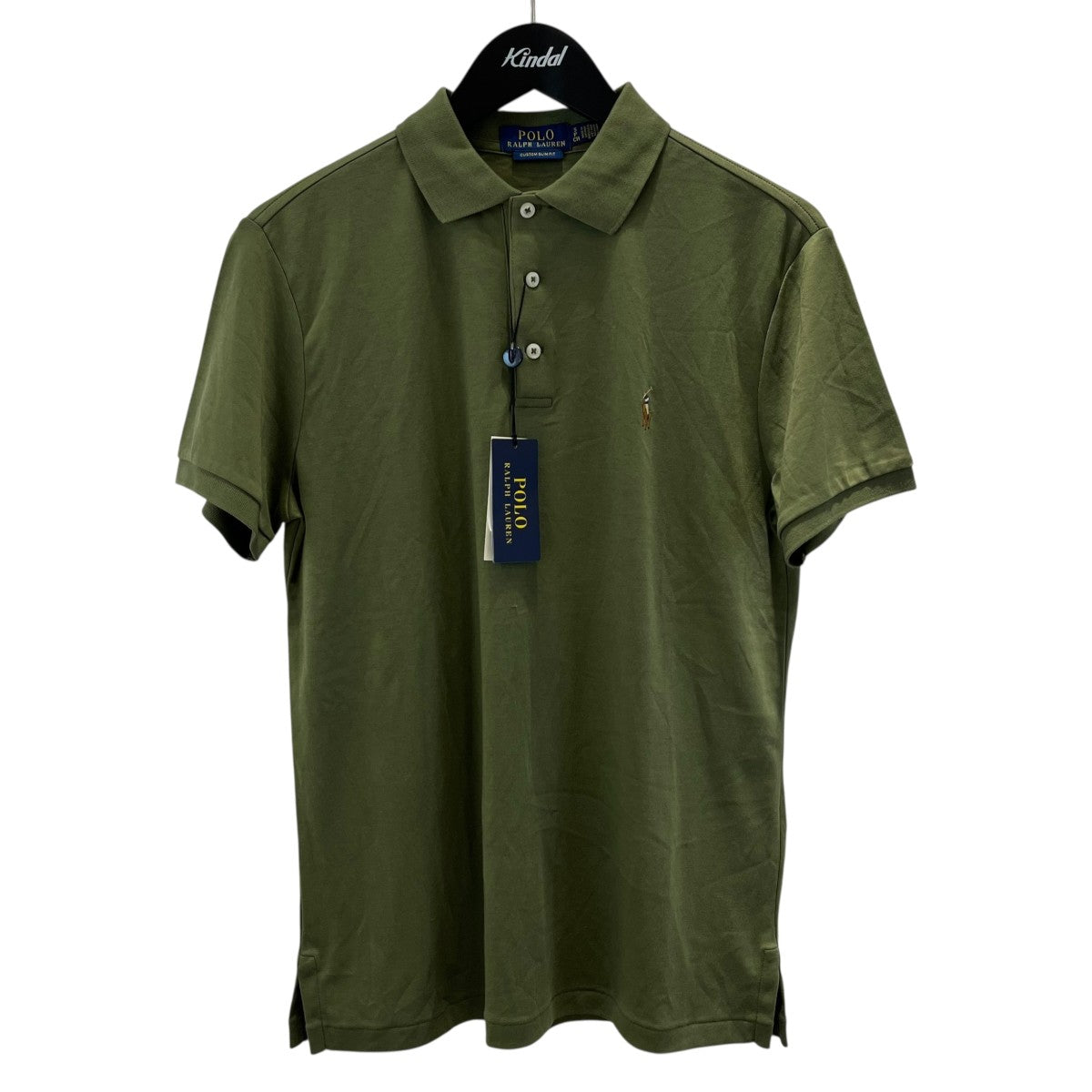 【新品】POLOラルフローレンポロシャツ半袖カットソーカーキグリーンSUS:XS コットン メッシュ ポロシャツ（ポロシャツ）｜POLO RALPH