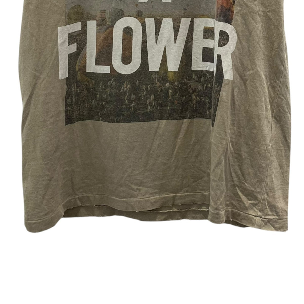 ダメージ加工 LIKE A FLOWERTシャツ