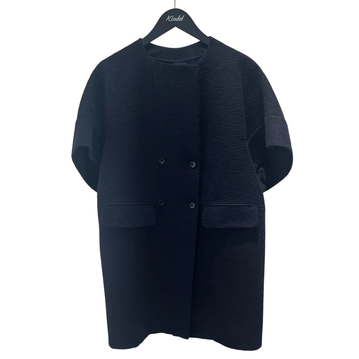 Drawer(ドゥロワー) スラブノーカラーショートスリーブコート6522-234