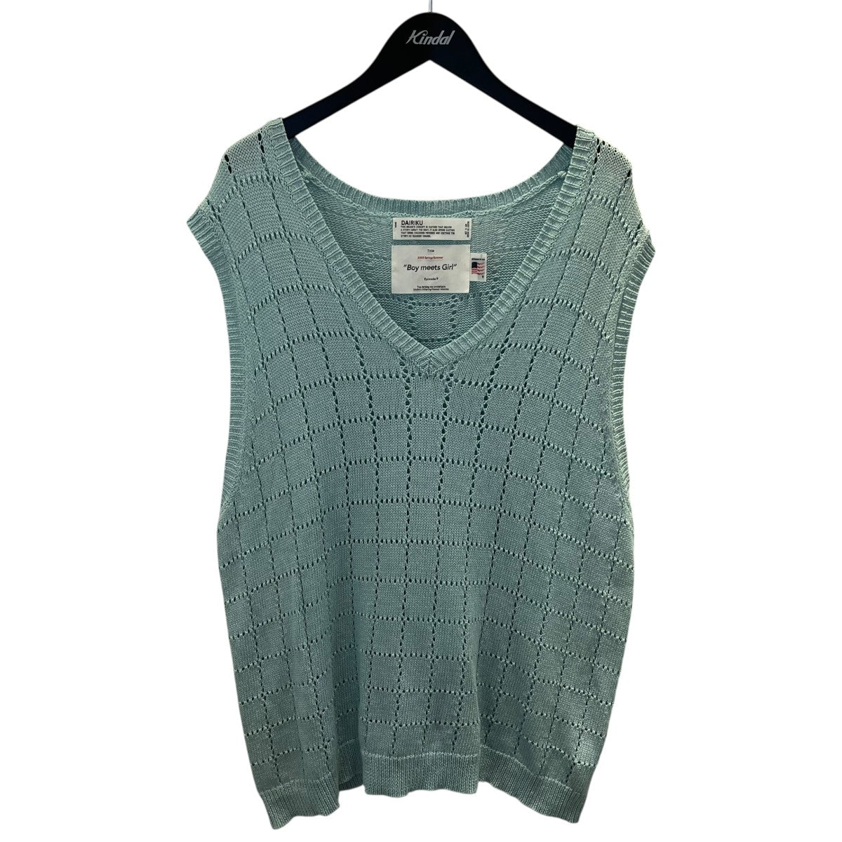 DAIRIKU(ダイリク) ニットベスト22SS-K-4 A.J. Knit Vest 22SS-K-4