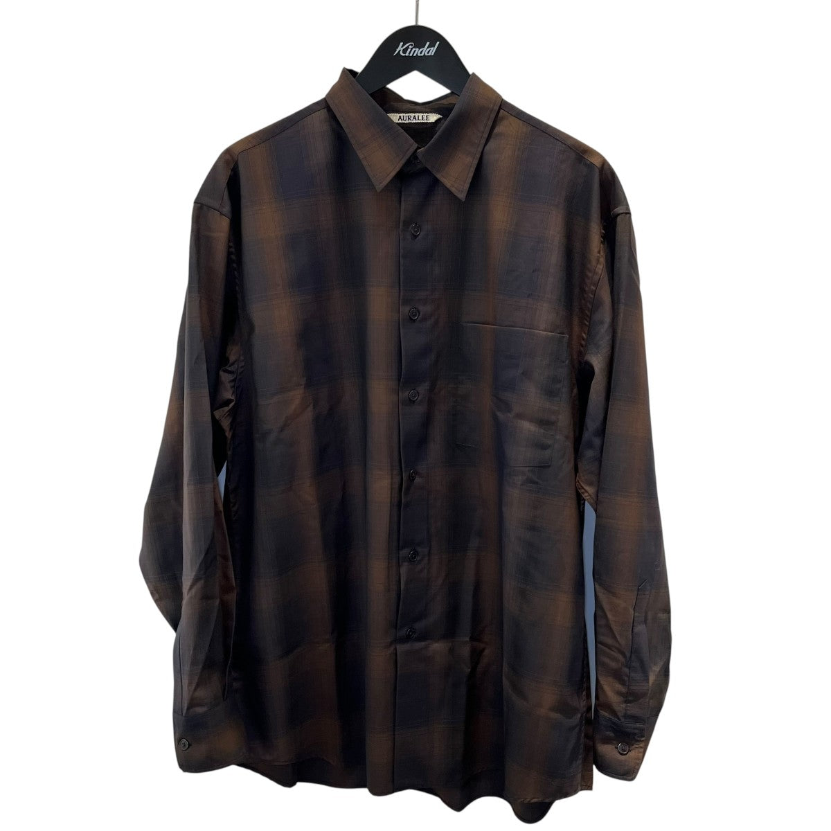 AURALEE(オーラリー) SUPER LIGHT WOOL CHECK SHIRTチェック