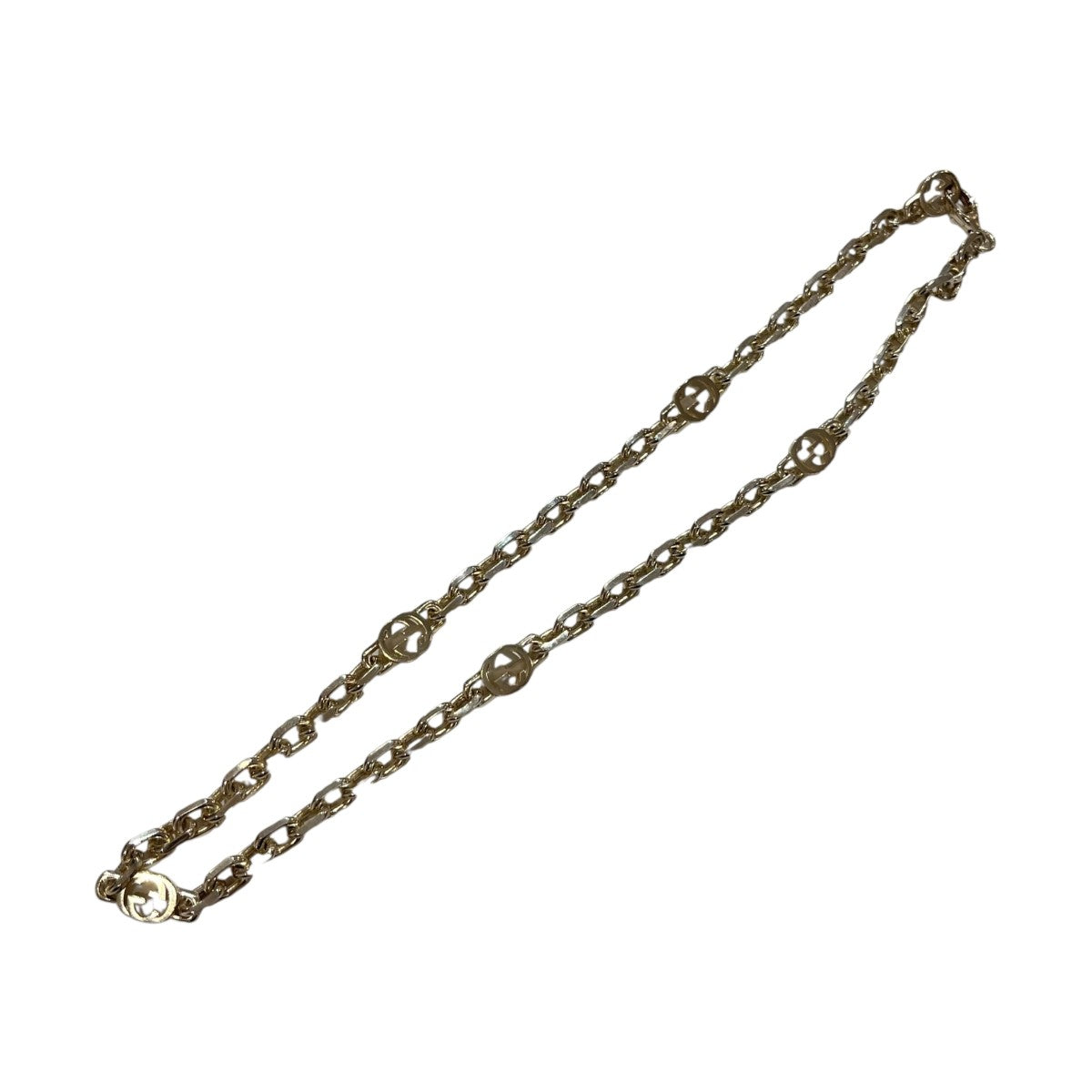 グッチ　インターロッキング　ネックレス　中古品 GUCCI(グッチ) インターロッキングネックレス シルバー｜【公式