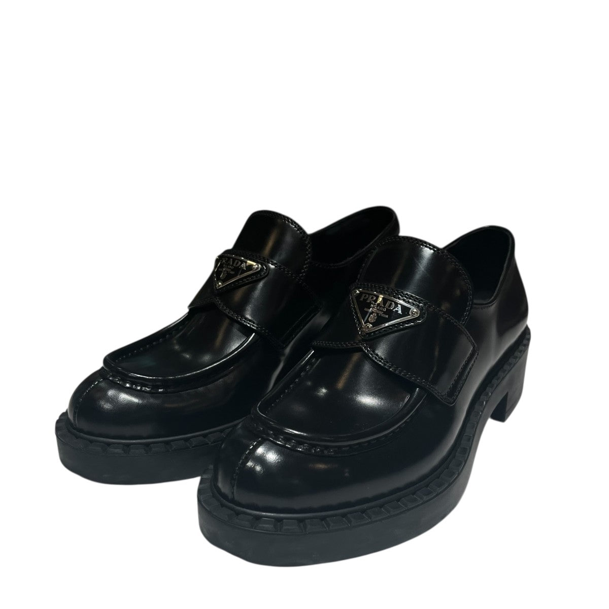 PRADA(プラダ) モノリスローファー1D649M 1D649M ブラック サイズ 36 1