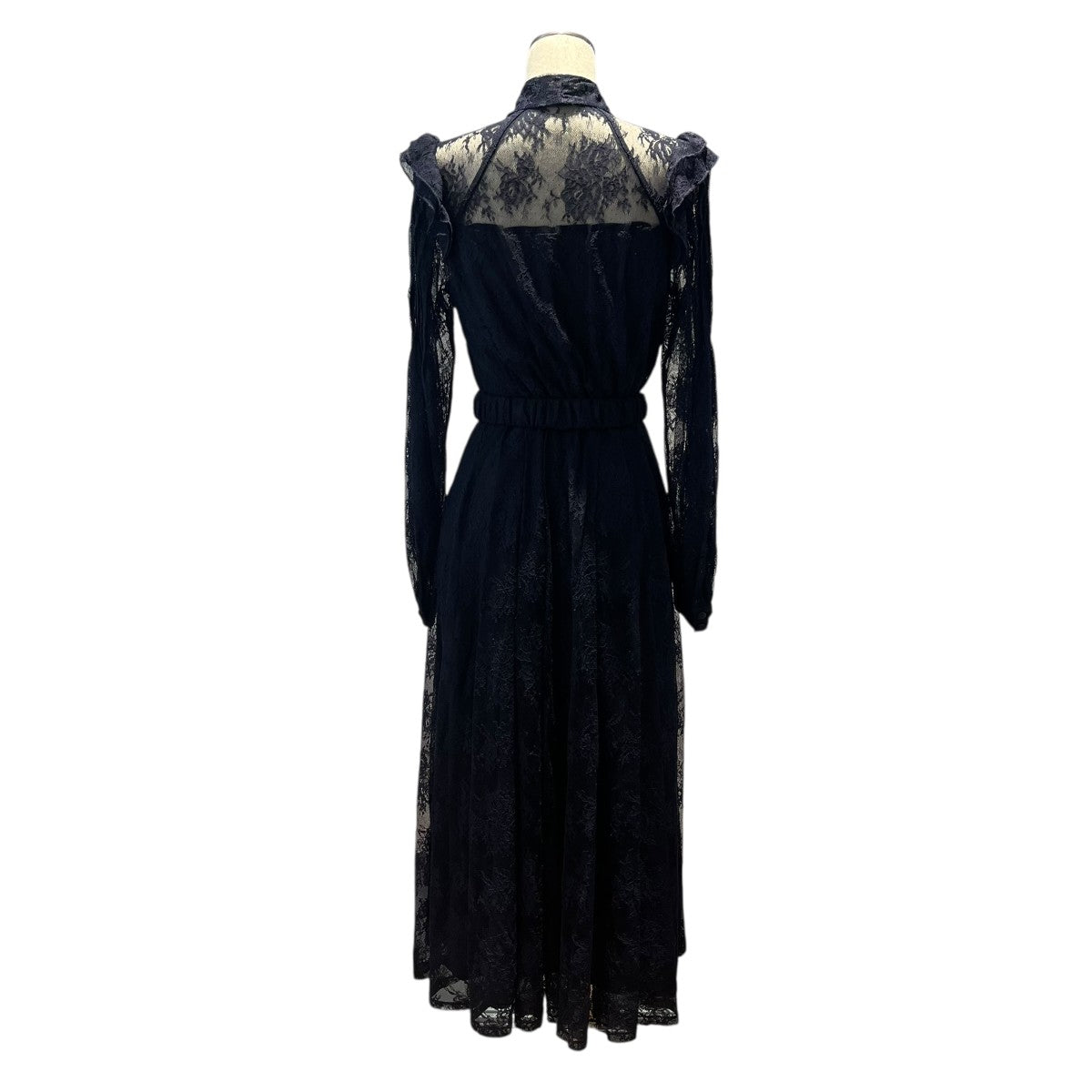 ウエストベルト付レースワンピースHLT2009105