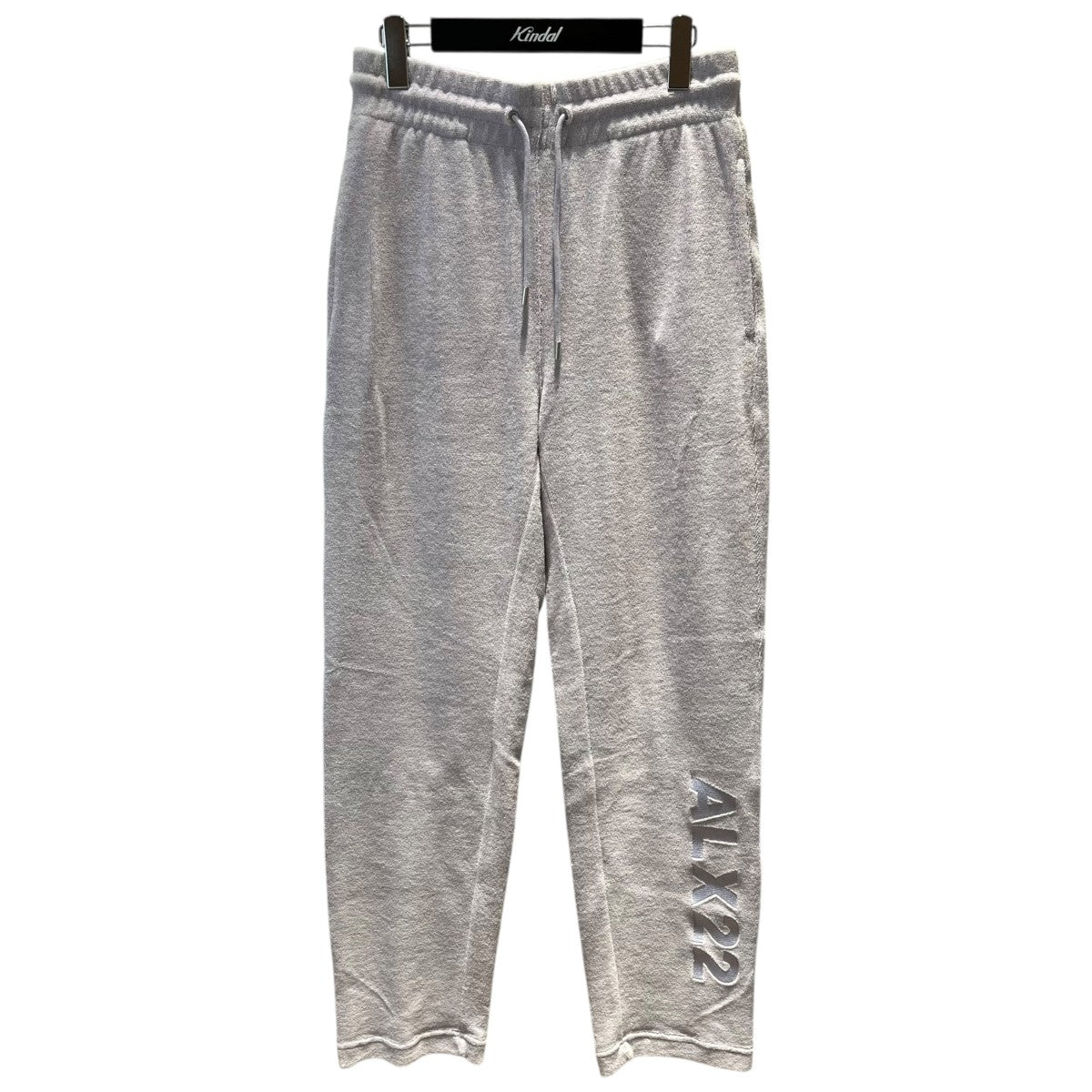 1017 ALYX 9SM(アリクス) 裾ロゴ刺繍パイル地スウェットパンツ