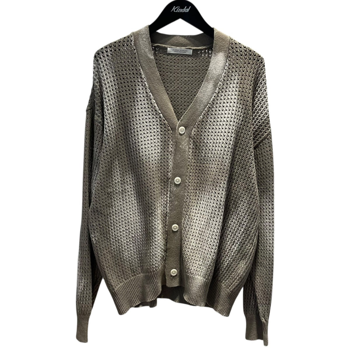 JOURNAL STANDARD ブリーチ柄ニットメッシュカーディガン25080600900010 古着・中古-1枚目のアイテム画像