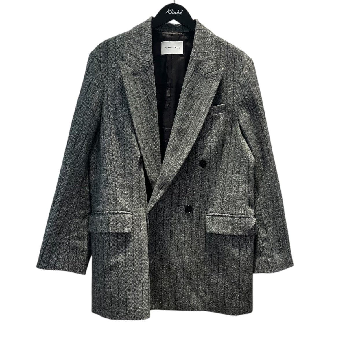 ダブルブレストツイード&チェックジャケットヘリンボーンダブルジャケットGAV-25030