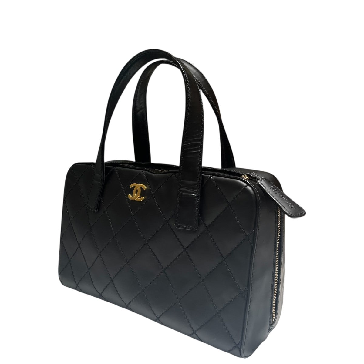 CHANEL(シャネル) ワイルドステッチハンドバッグ 834**** ブラック