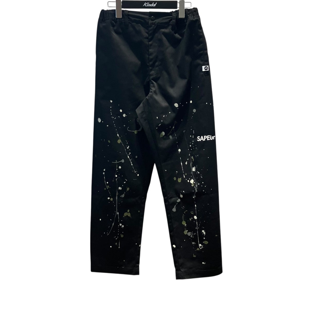 SAPEur(サプール) SKATE PAINT CHINO PANTSイージーパンツ ブラック