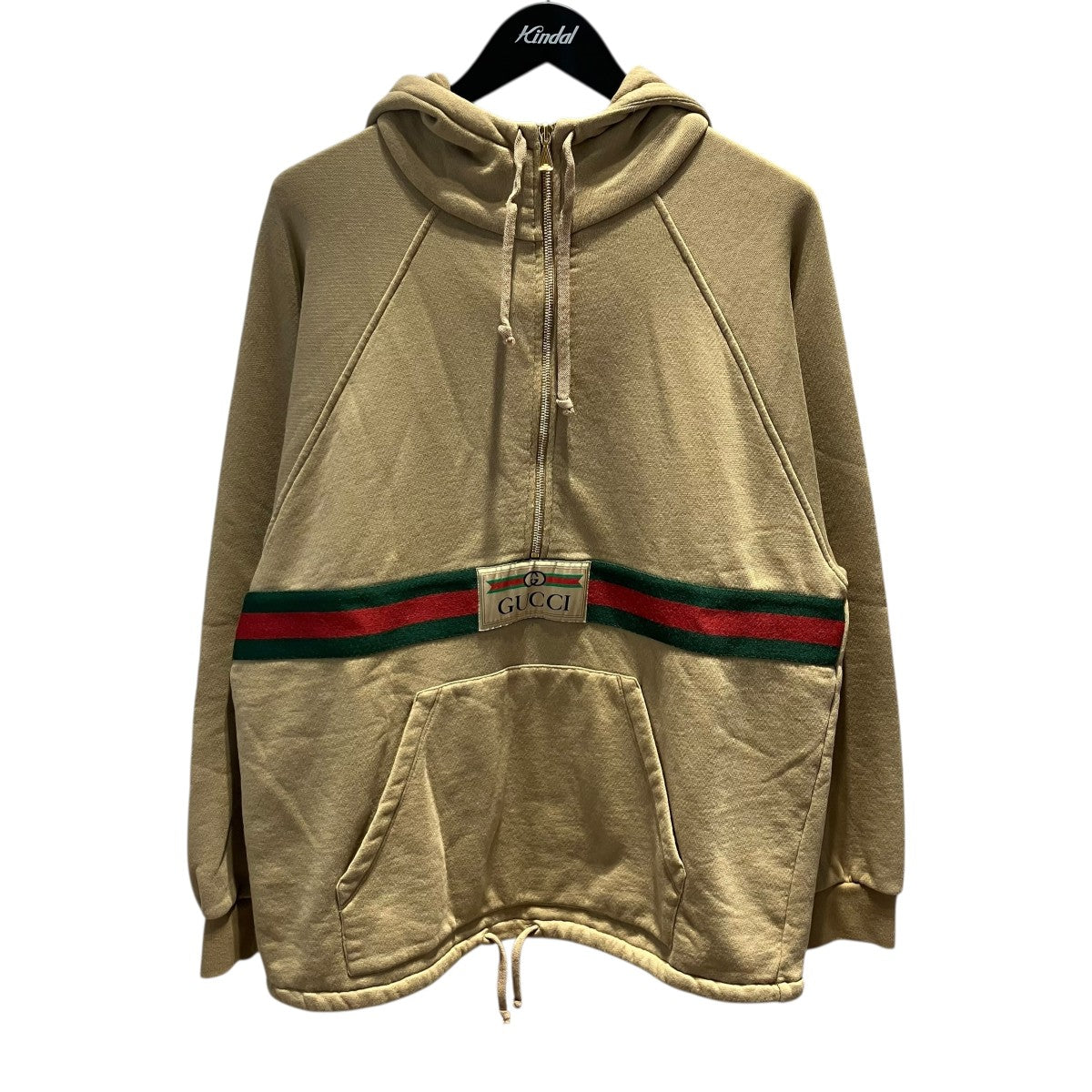 GUCCI(グッチ) ハーフジップパーカー644656 644656 ベージュ サイズ XS