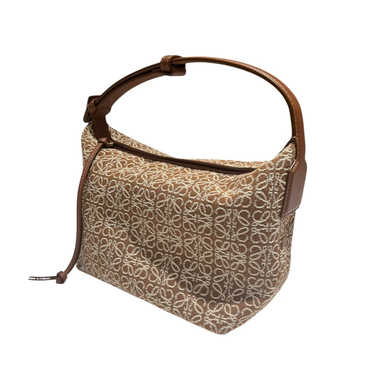 ロエベ LOEWE ハンドバッグ アナグラム キュービィ スモールハンドバッグ ブラウン LOEWE(ロエベ) キュービィスモールアナグラム柄ハンドバック