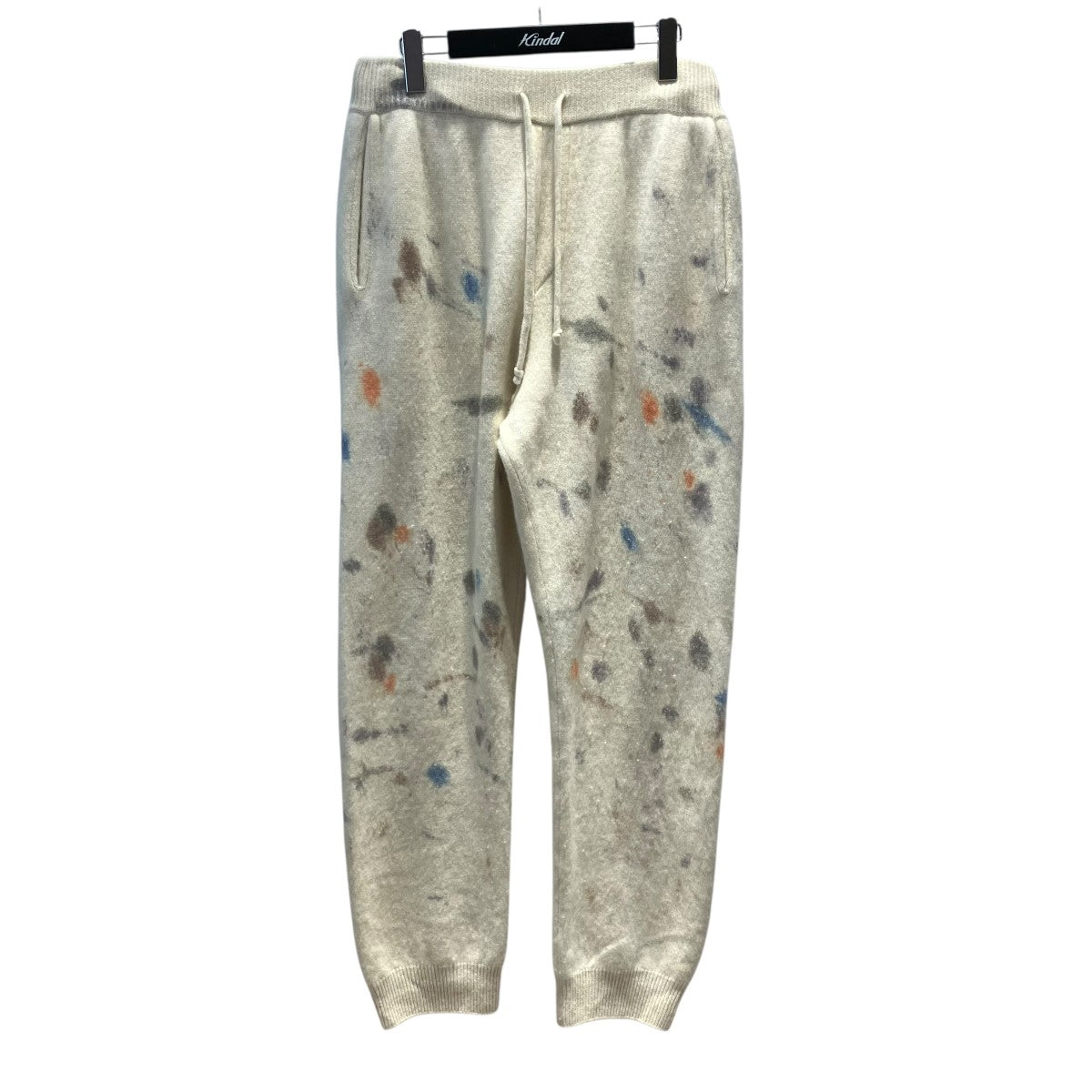 auralee cashmere オーラリー　カシミア ニットパンツ　3 AURALEE(オーラリー) CASHMERE HAND PAINTED KNIT PANTSカシミアニット