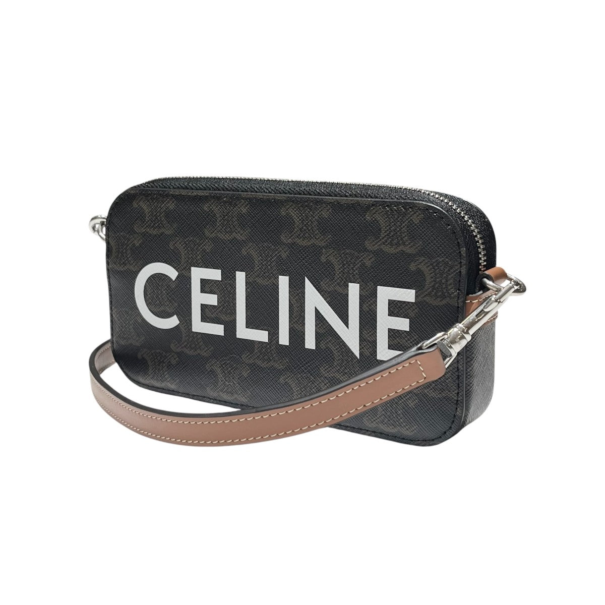 CELINE(セリーヌ) ロゴプリント トリオンフ柄 ホリゾンタル ポーチ 