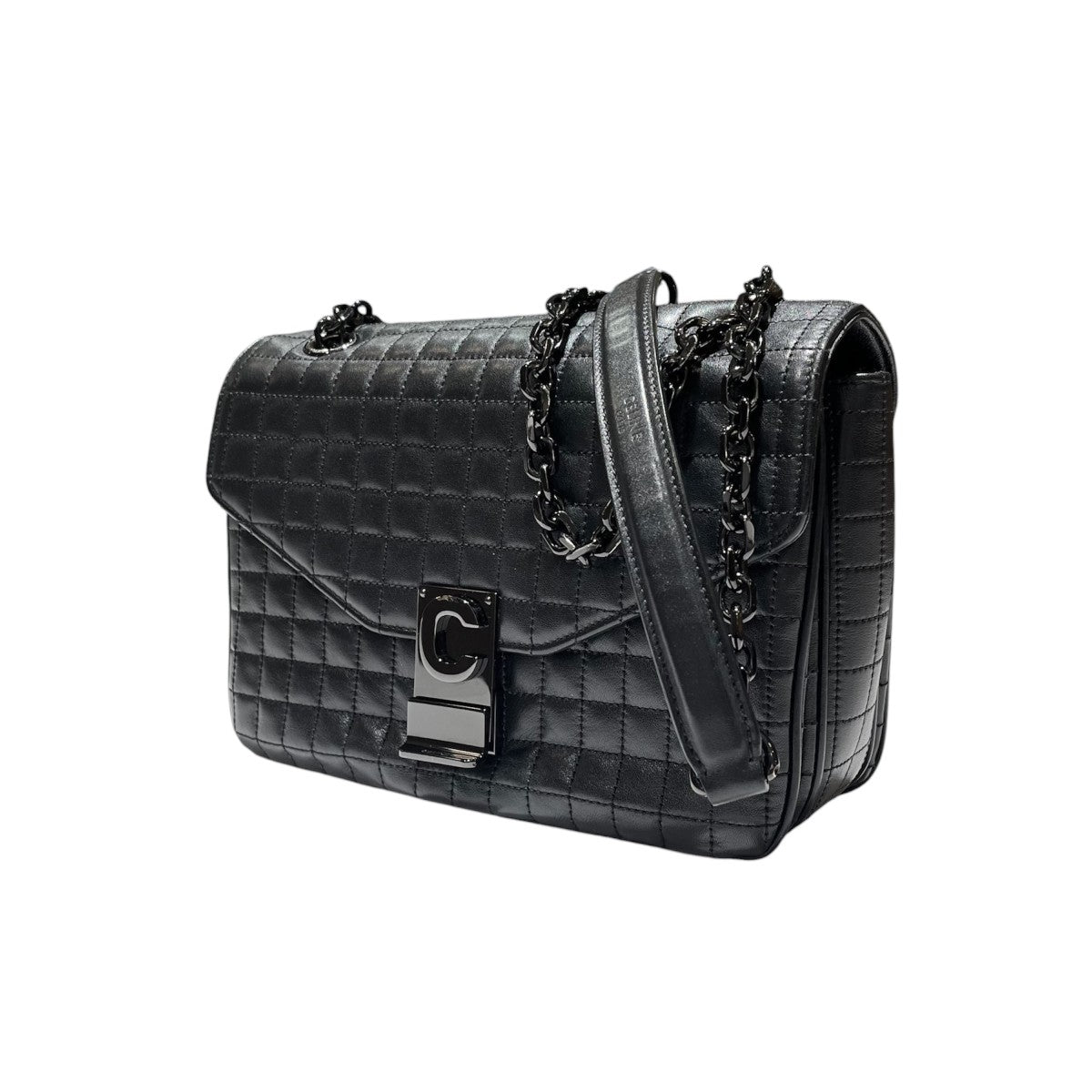 CELINE(セリーヌ) C セー ミディアム キルティングレザー チェーン 