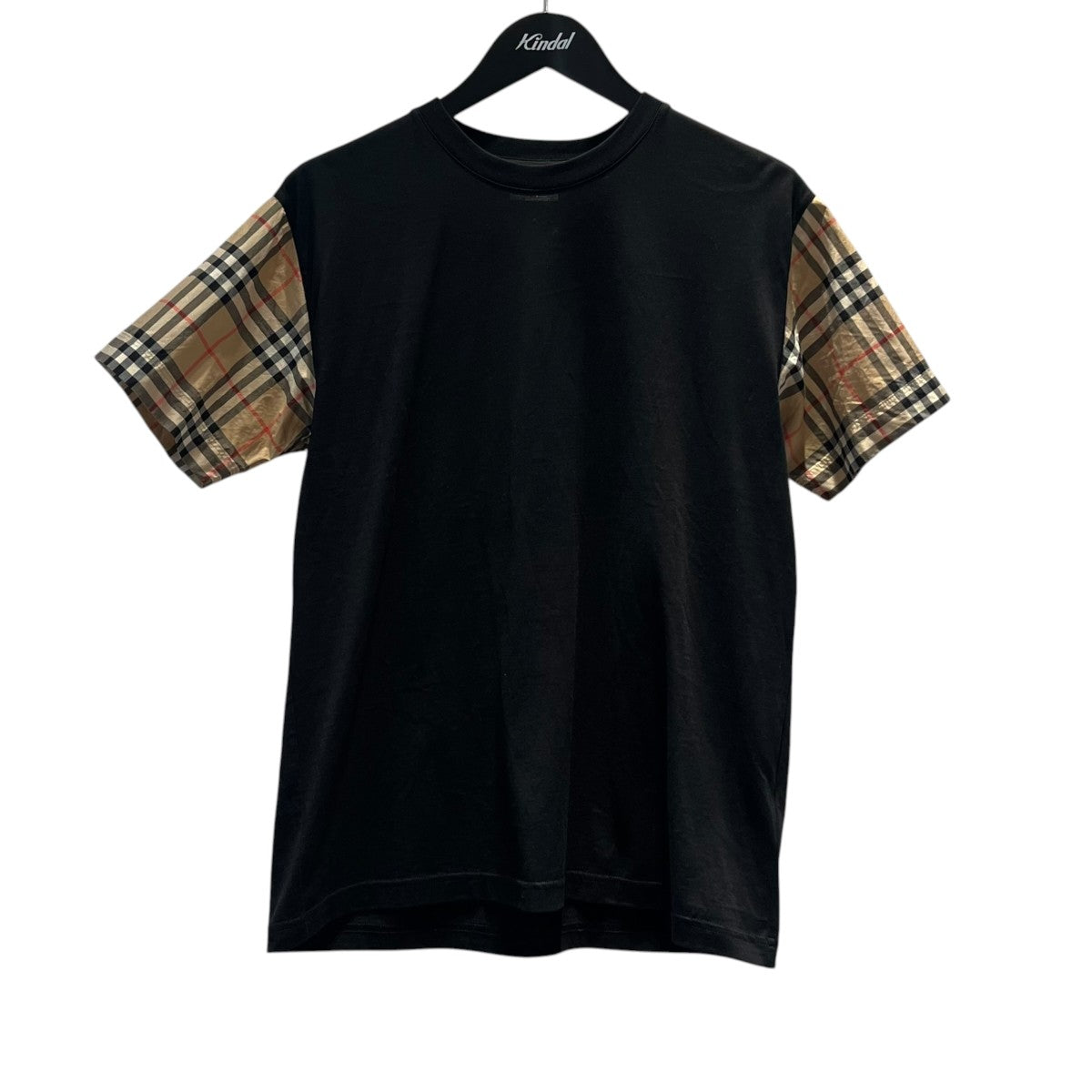 袖チェック切替Tシャツ8043057