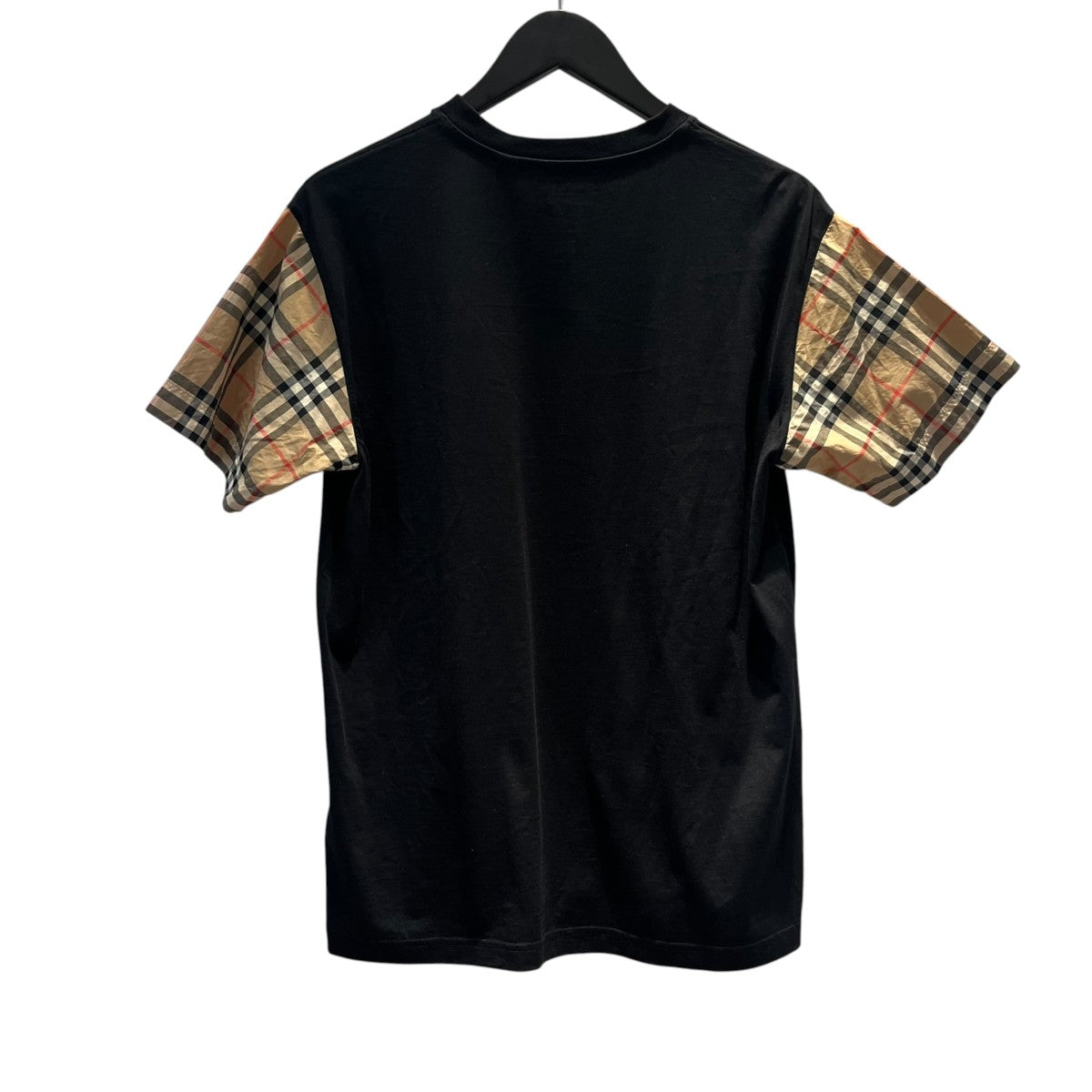 袖チェック切替Tシャツ8043057