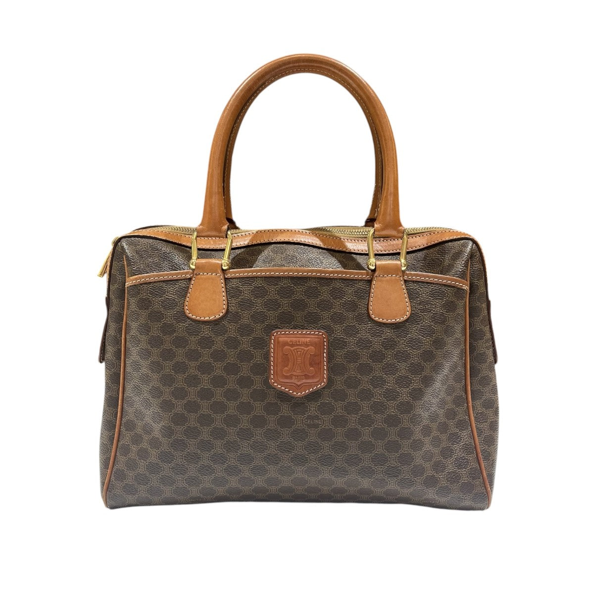 CELINE(セリーヌ) マカダム柄 ハンドバッグ MC97／2 MC97/2 - ブラウン