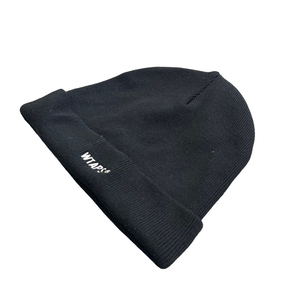 WTAPS(ダブルタップス) ロゴ刺繍ニット帽 211MADT HT03 ブラック 