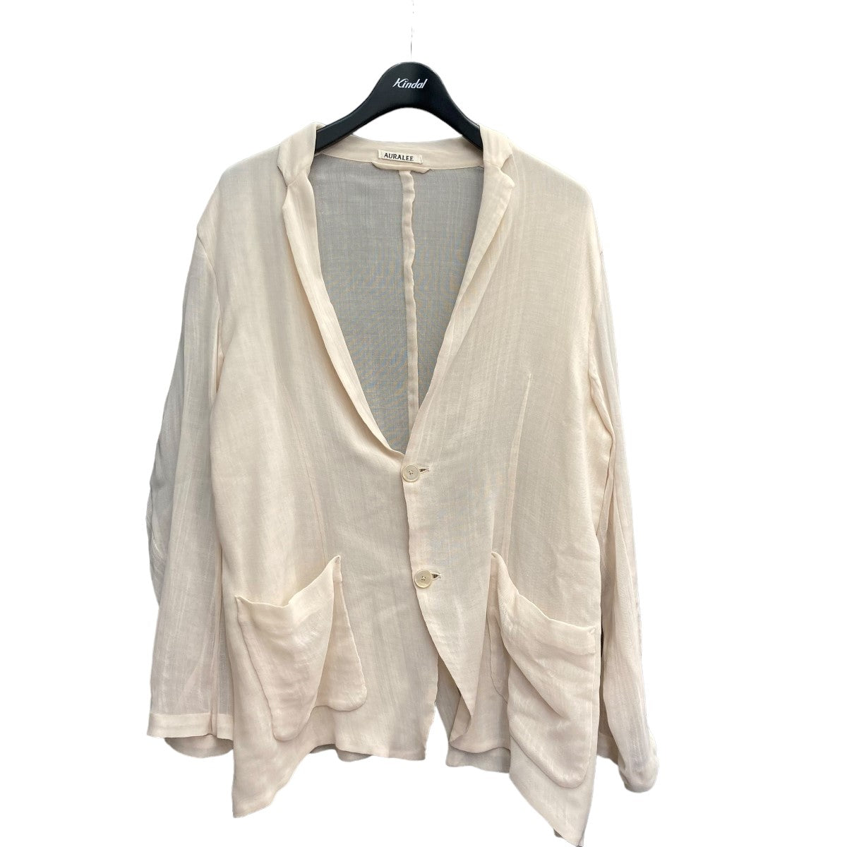 AURALEE(オーラリー) 「WOOL RECYCLE POLYESTER LENO SHEER JACKET」 A23SJ01EK ベージュ  サイズ 15｜【公式】カインドオルオンライン ブランド古着・中古通販【kindal】