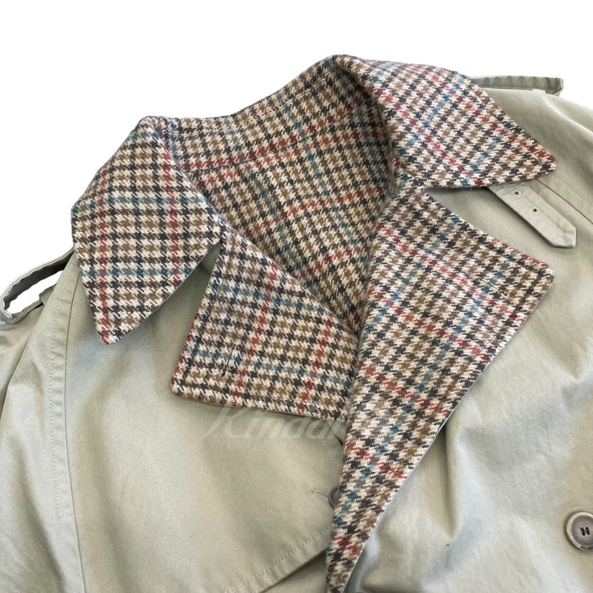 2022AW 「REVERSIBLE TRENCH COAT」 チェック地リバーシブルトレンチコート