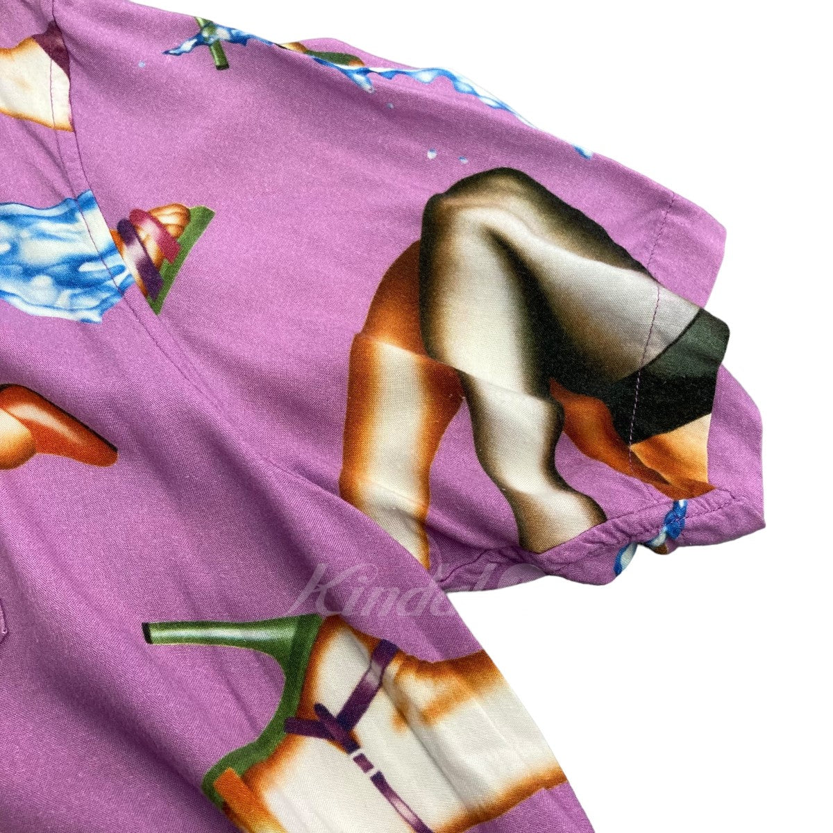 SUPREME 2015SS 「Heels Rayon Shirt」 半袖オープンカラーシャツ 古着・中古-5枚目のアイテム画像