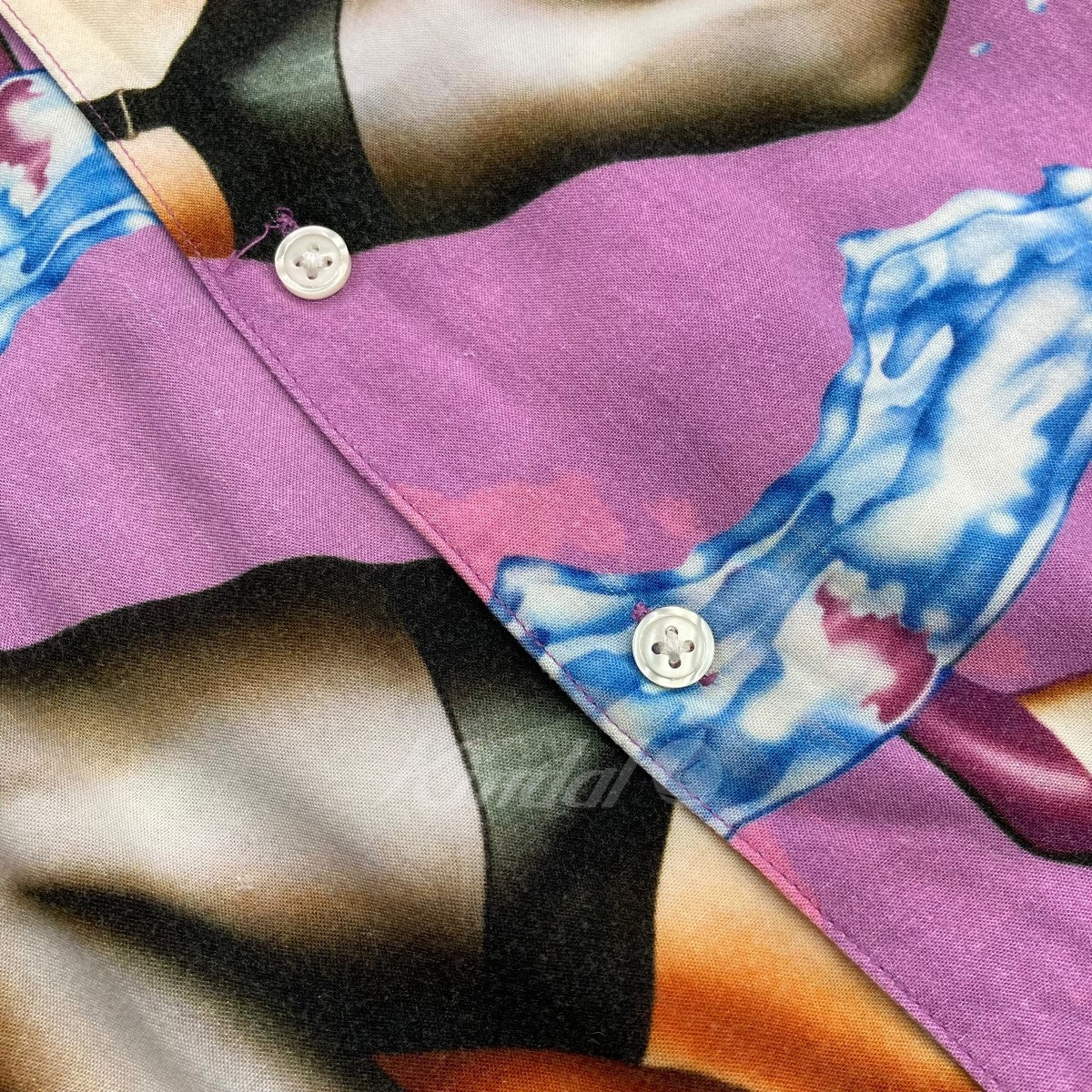 SUPREME 2015SS 「Heels Rayon Shirt」 半袖オープンカラーシャツ 古着・中古-7枚目のアイテム画像