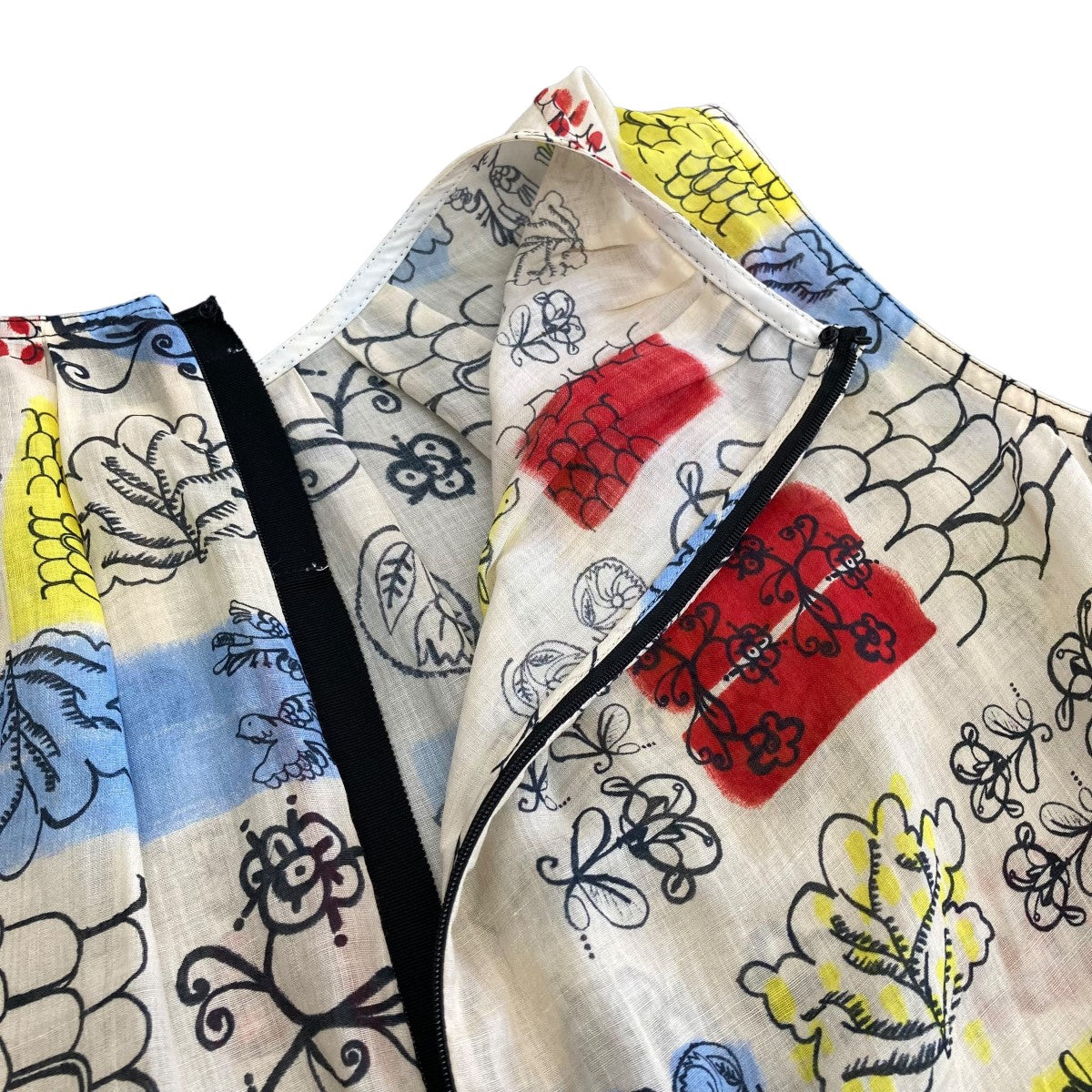 MARNI 19AW総柄タックネックブラウスTTMA0089A0 古着・中古-7枚目のアイテム画像