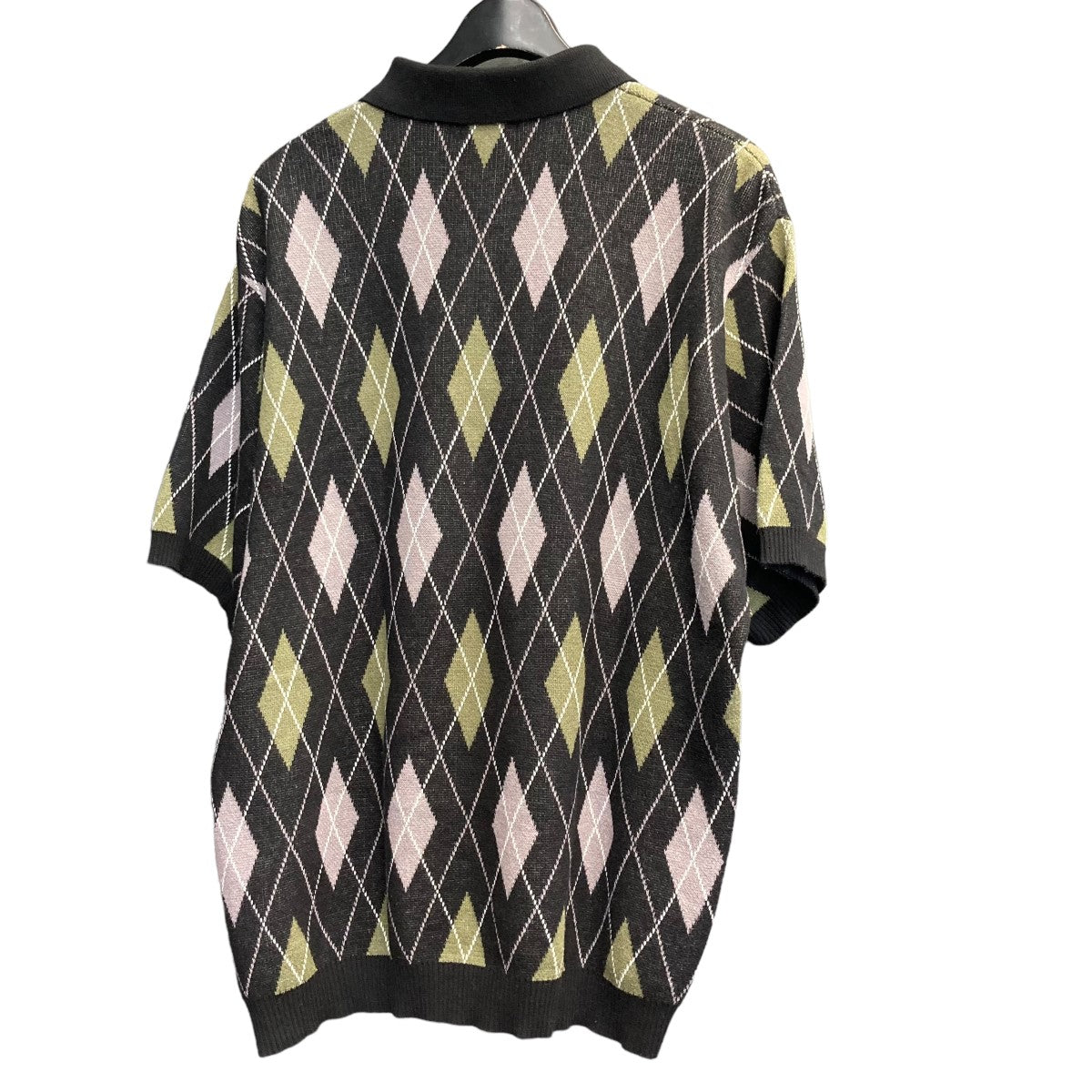Supreme 21AWArgyle Zip Poloアーガイルニットポロシャツ 古着・中古-2枚目のアイテム画像
