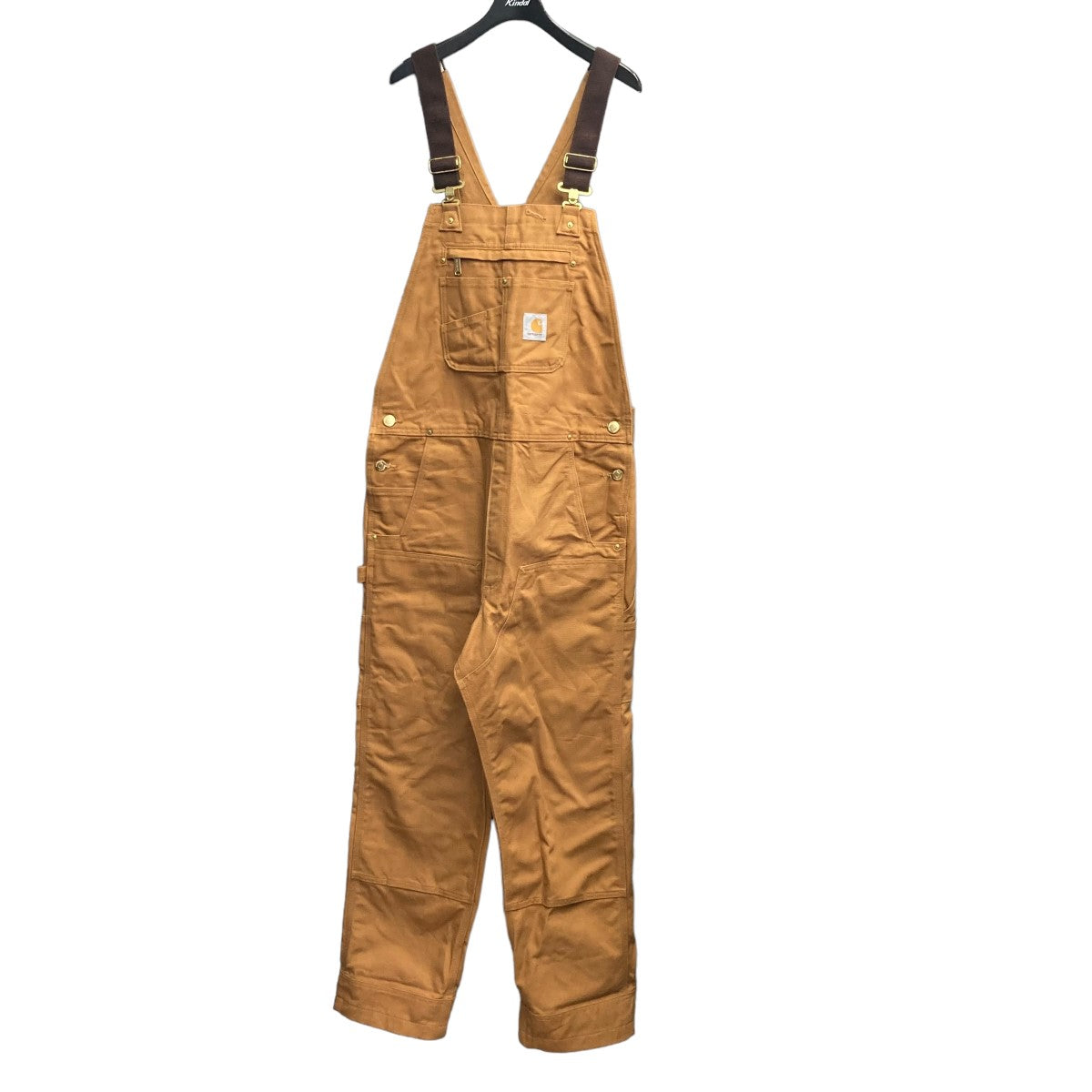 CarHartt(カーハート) DUCK BIB OVERALLSダブルニーオーバーオール102776-211 102776-211 ブラウン サイズ  SIZE 34×32｜【公式】カインドオルオンライン ブランド古着・中古通販【kindal】