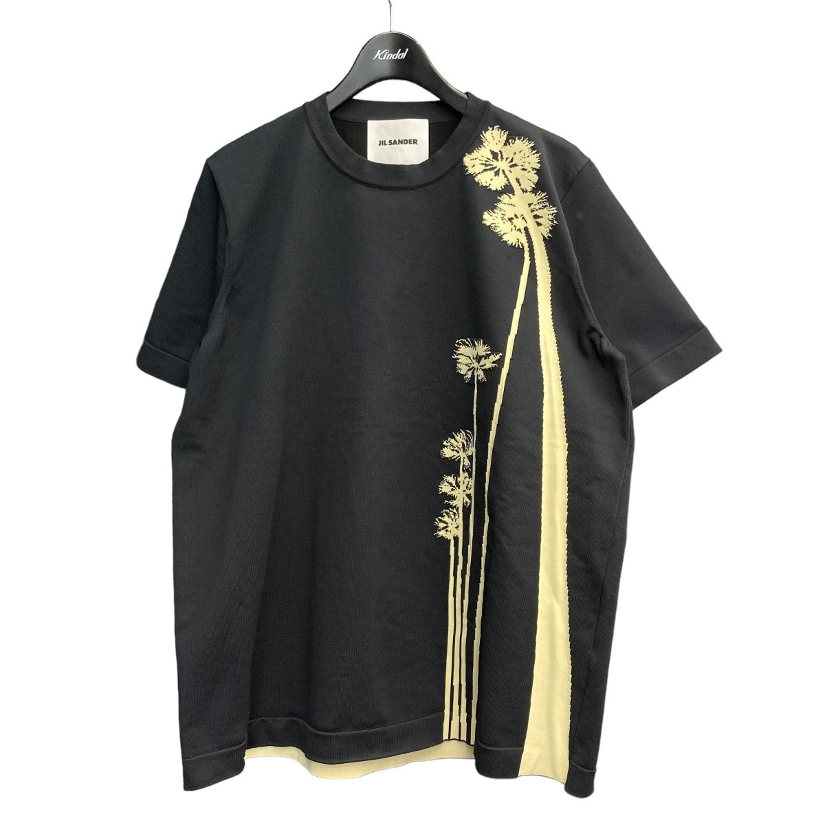 JIL SANDER 23SSパームツリーニットTシャツJ22GC0117 古着・中古-1枚目のアイテム画像