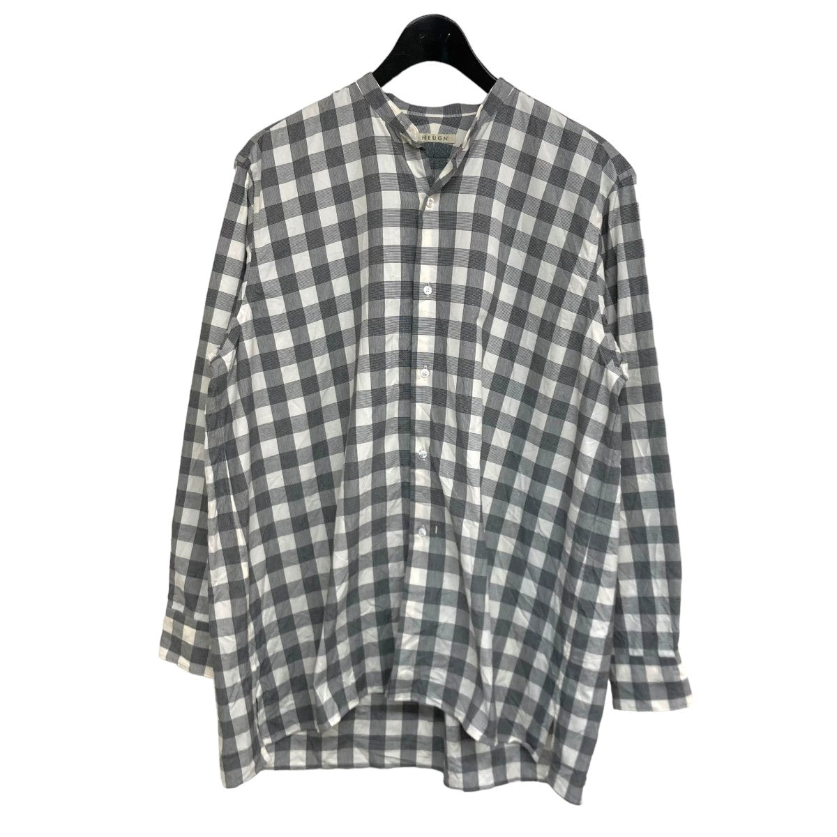 HEUGN(ユーゲン) 23AWMORISS コットンブロックチェックバンドカラーシャツバンドカラーシャツSHIRT 076 SHIRT 076  ライトグレー サイズ 1｜【公式】カインドオルオンライン ブランド古着・中古通販【kindal】